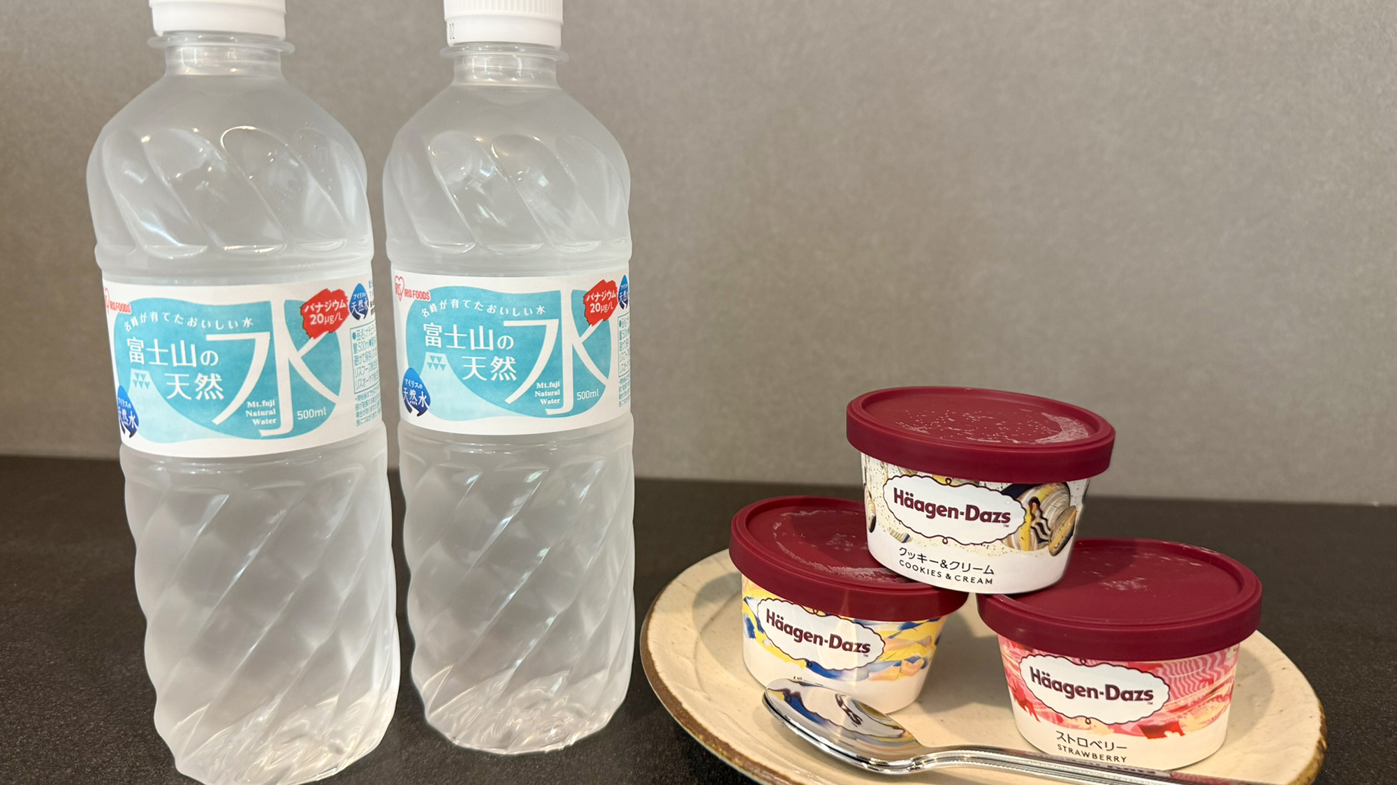 #ご案内　ハーゲンダッツのウェルカムスイーツをご用意しております