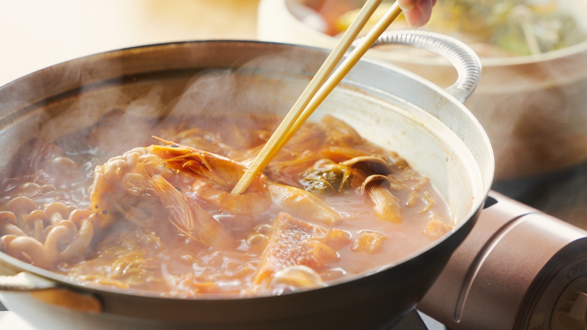 【夕朝食付プラン】お部屋で愉しむ身体に優しい薬膳鍋と和朝食＜薬膳鍋★＞