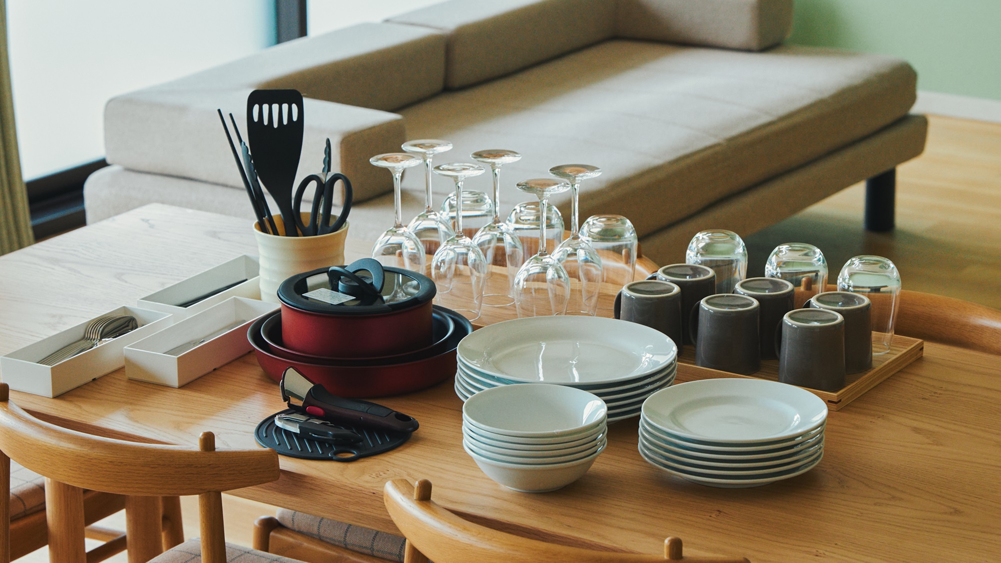 【キッチン備品】自炊できるようキッチングッズをご用意しております