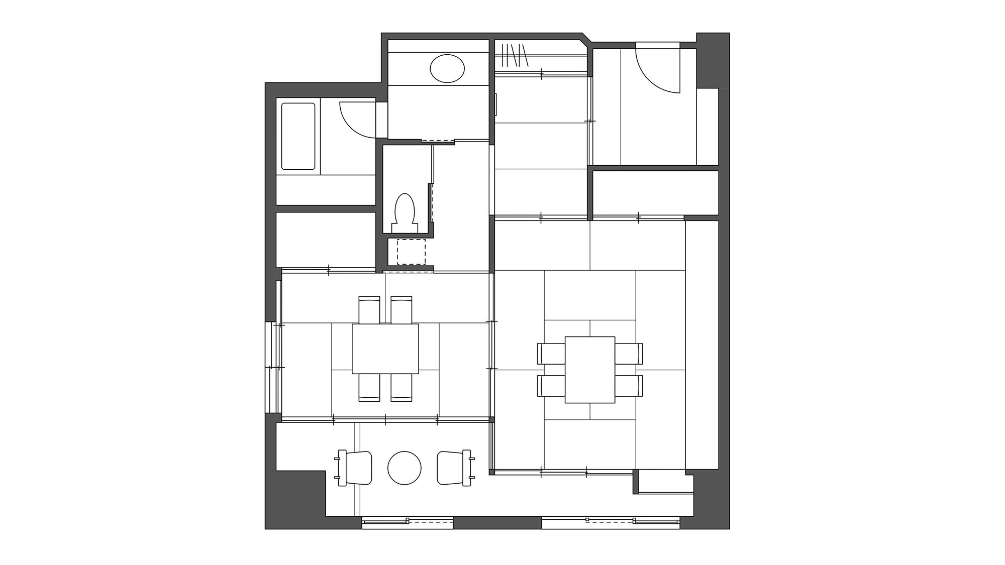 スイート(和室)｜客室レイアウト図