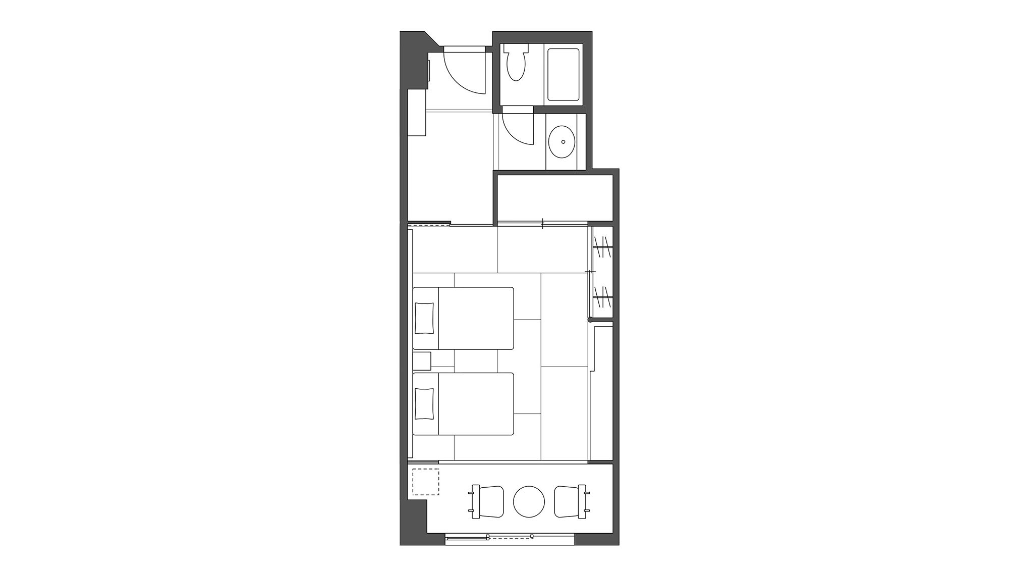 スーペリア(和洋室)｜客室レイアウト図
