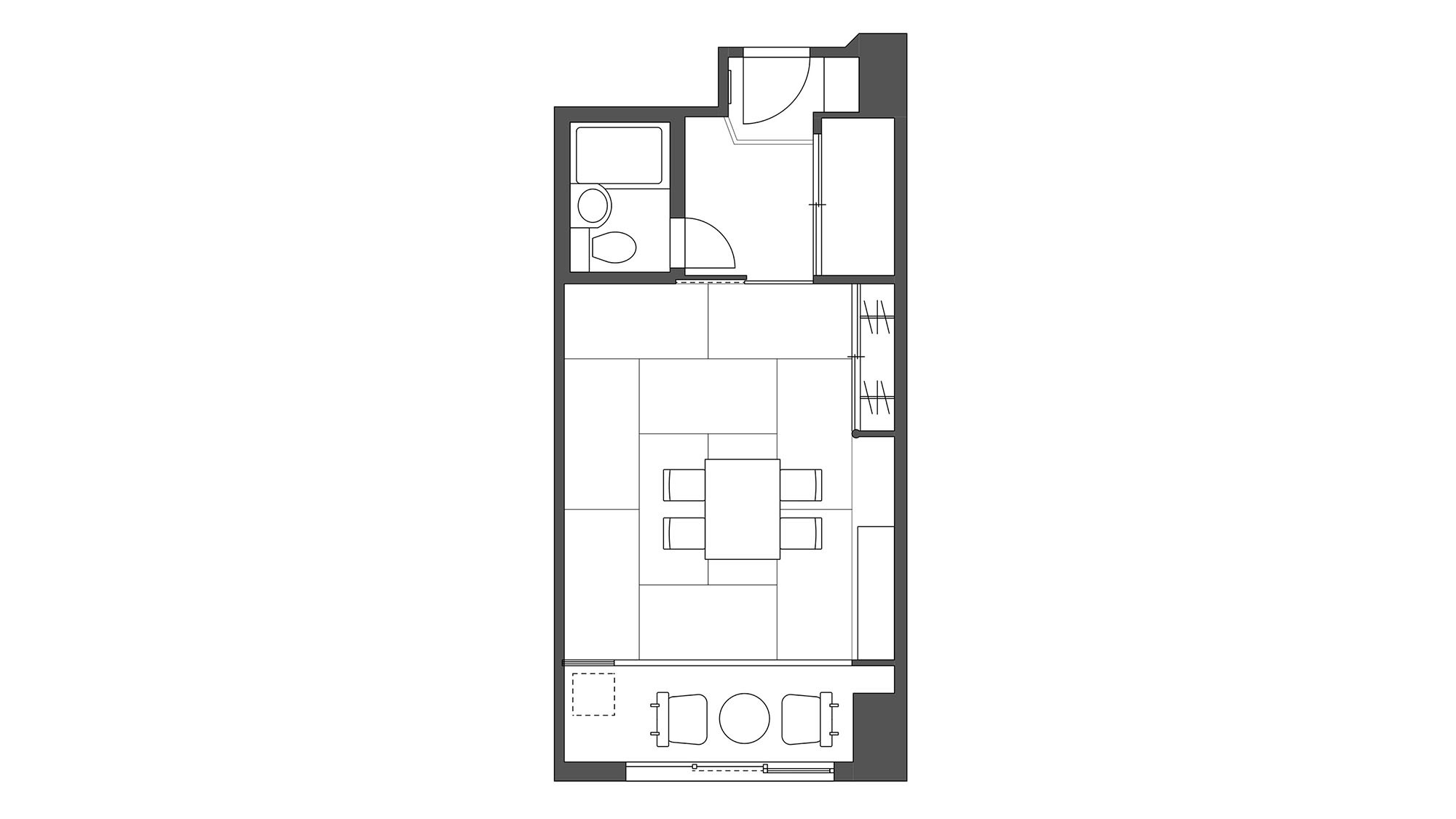 モデレート(和室)｜客室レイアウト図