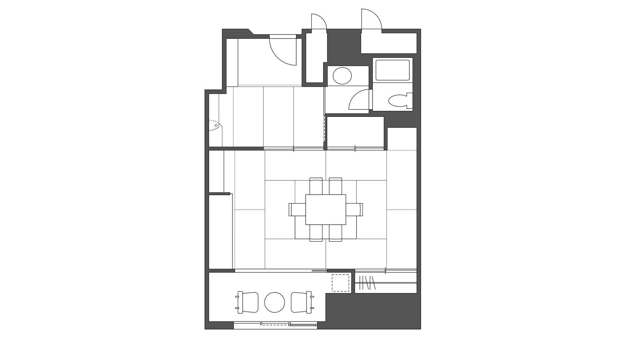 デラックス(和室)｜客室レイアウト図