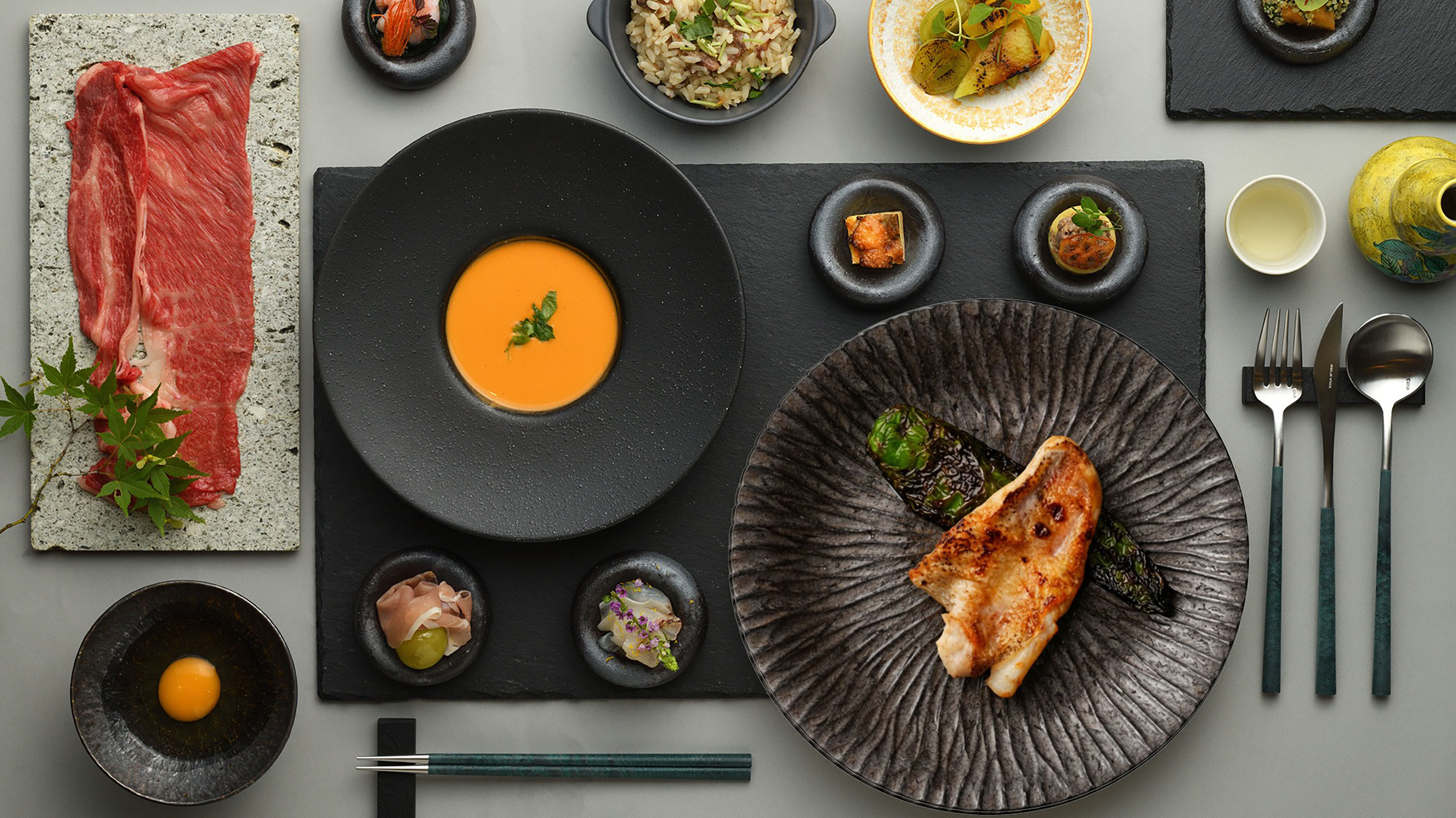 夕食／夏秋限定・季節のコース｜「のどぐろ＆厳選和牛」北陸の2大巨頭を味わい尽くすコース※イメージ