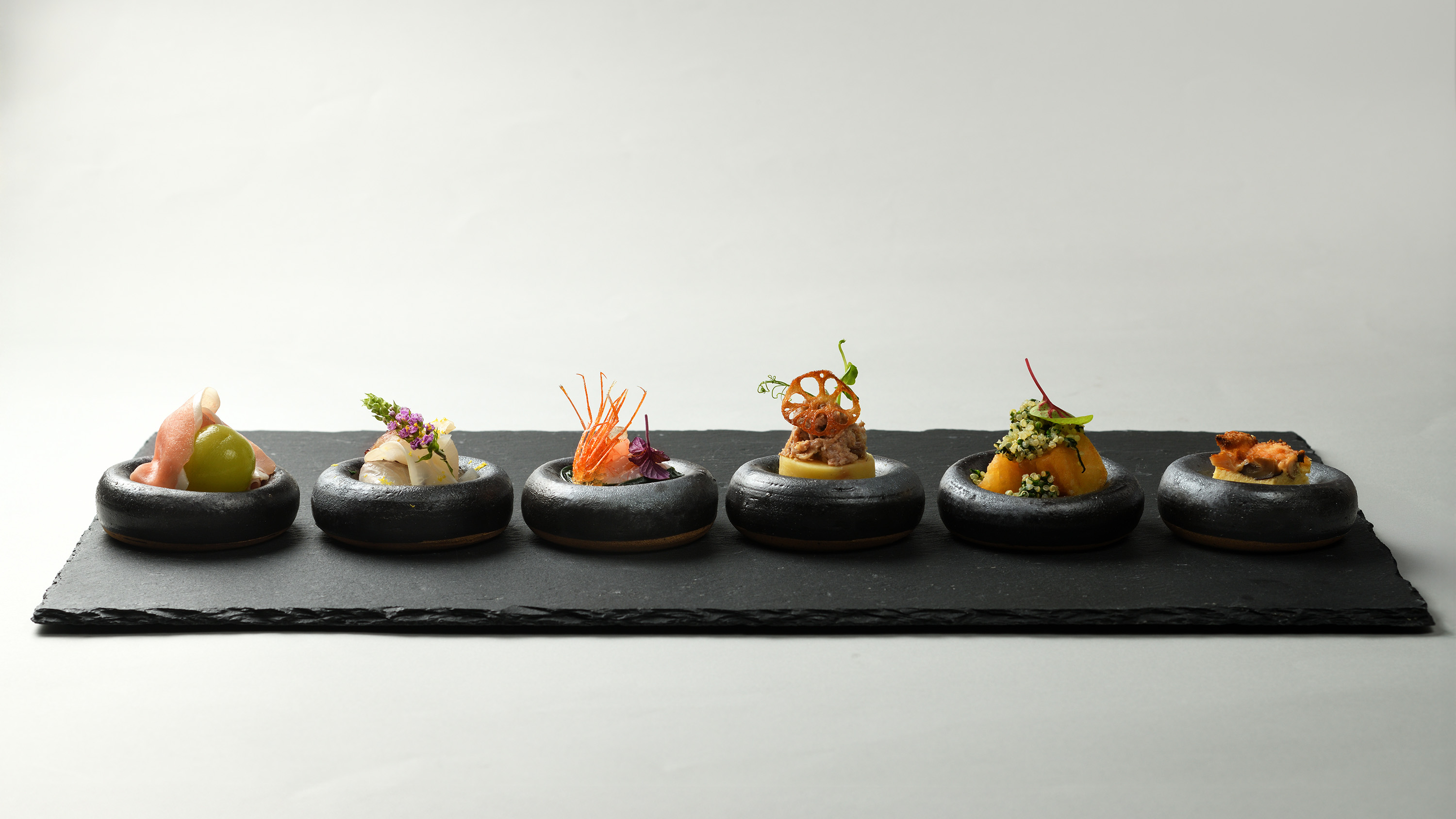 夕食（コースメニュー例）／前菜｜北陸の旬の食材を活かした前菜※イメージ