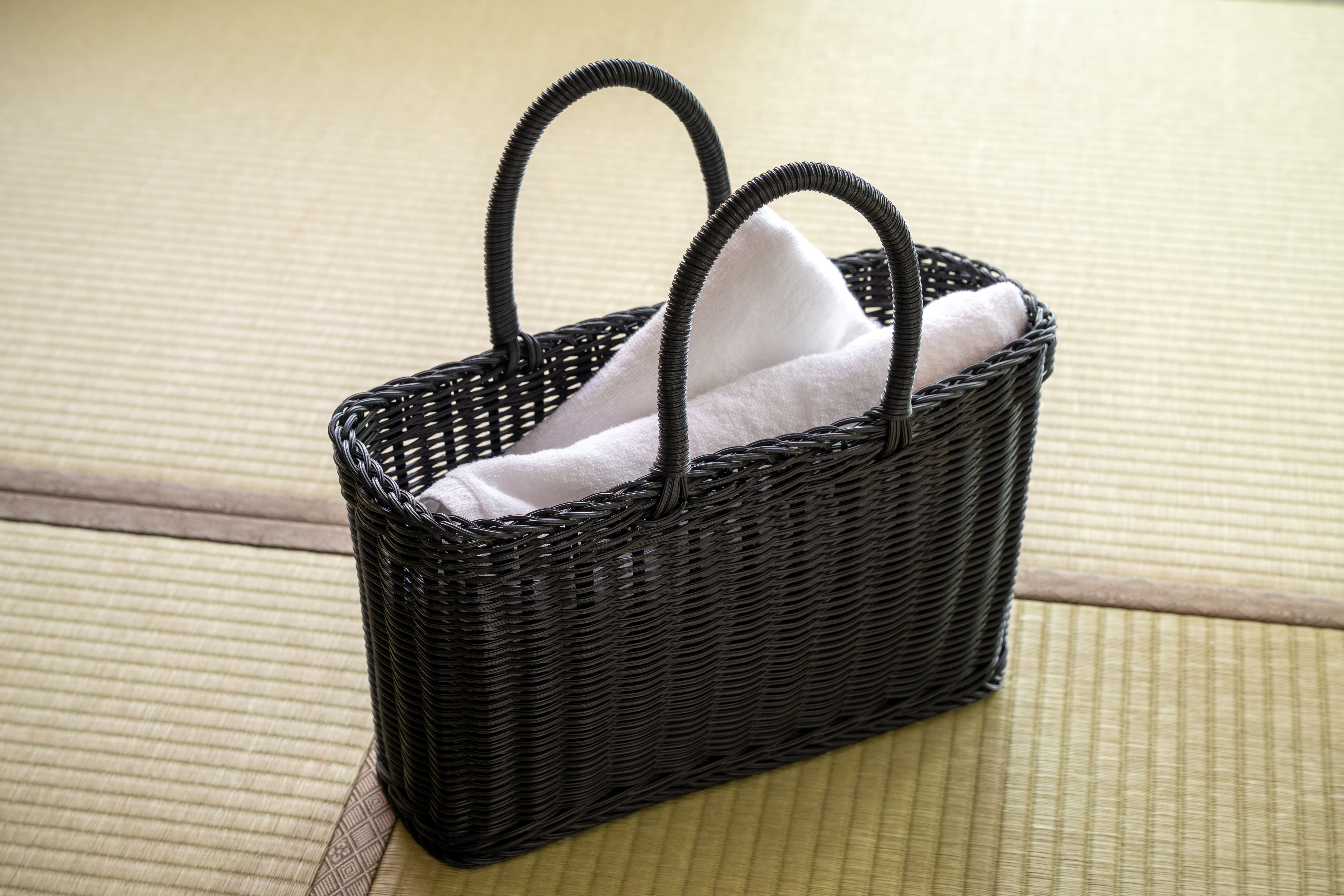 湯かご　大浴場にタオルのご用意はありません。恐れ入りますが、客室よりご持参ください。