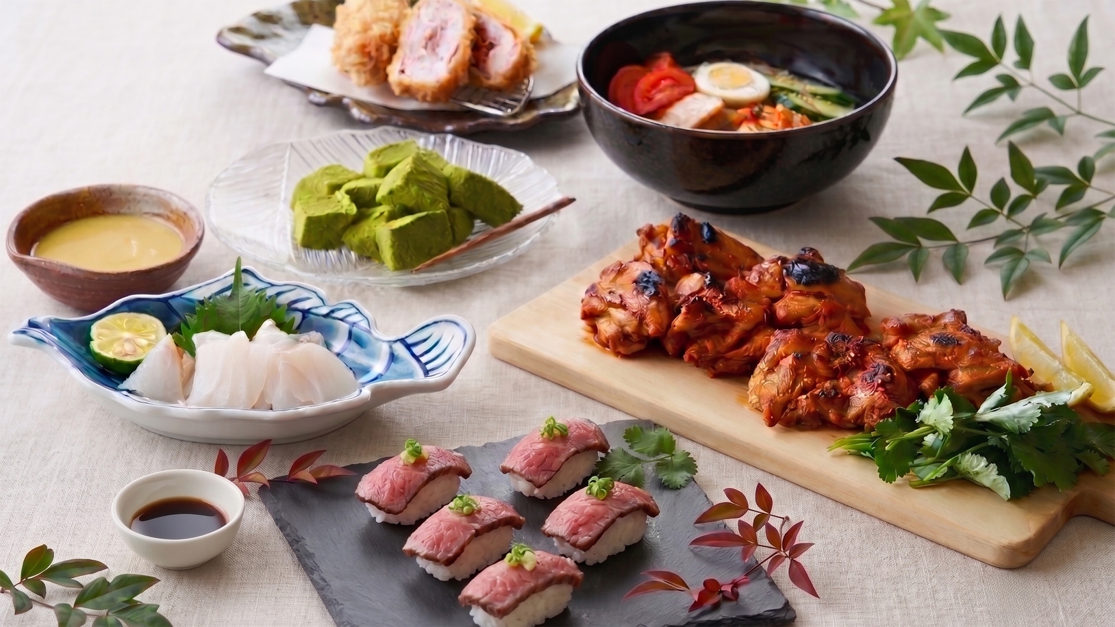 【期間限定】スペアリブやローストビーフ寿司を堪能！夏のファミリービュッフェ 第2弾＜夕朝食付＞