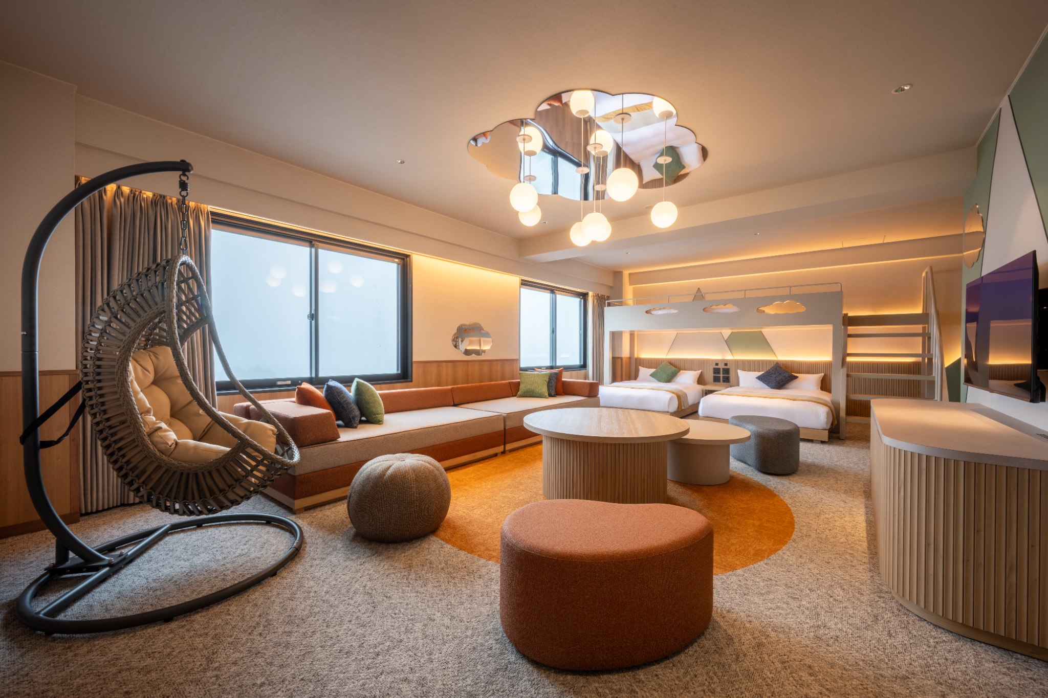 ファミリールーム空　客室内