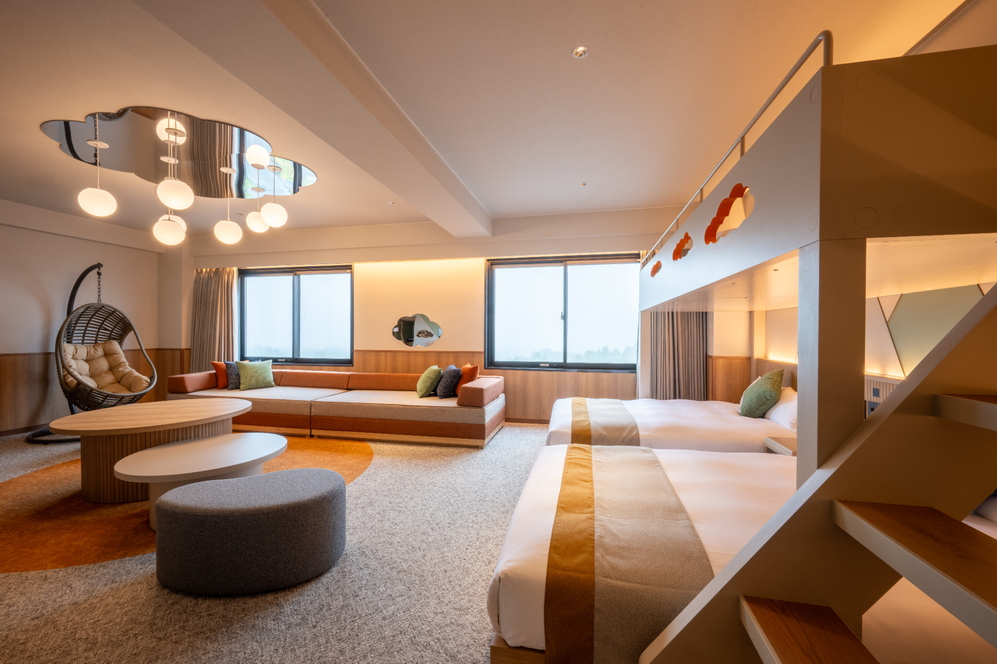 ファミリールーム空　客室内