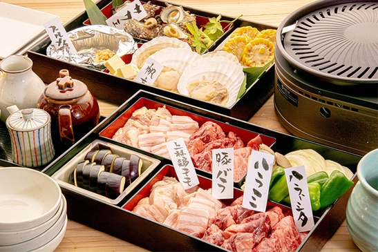 【直火焼き 彩-IRODORI-】満足度No.１！京都府産黒毛和牛「丹波牛」×海鮮×京野菜を存分に◎