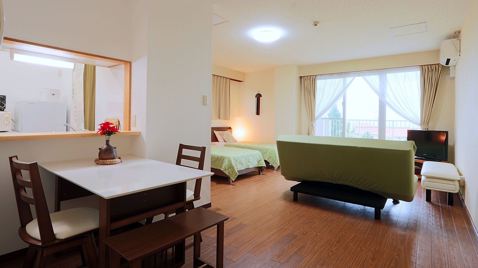 ◆－プレミアムルーム－　40平米キッチン付き。滞在型の宿泊におすすめです。