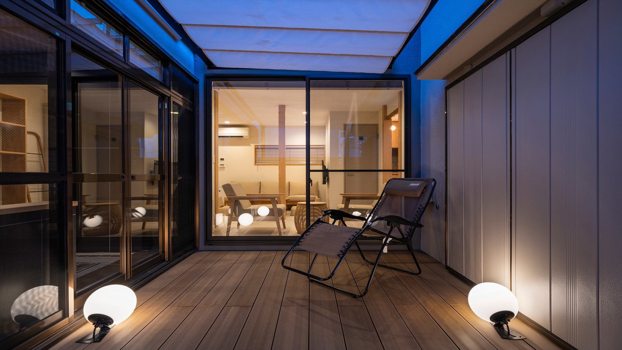 外気浴スペース