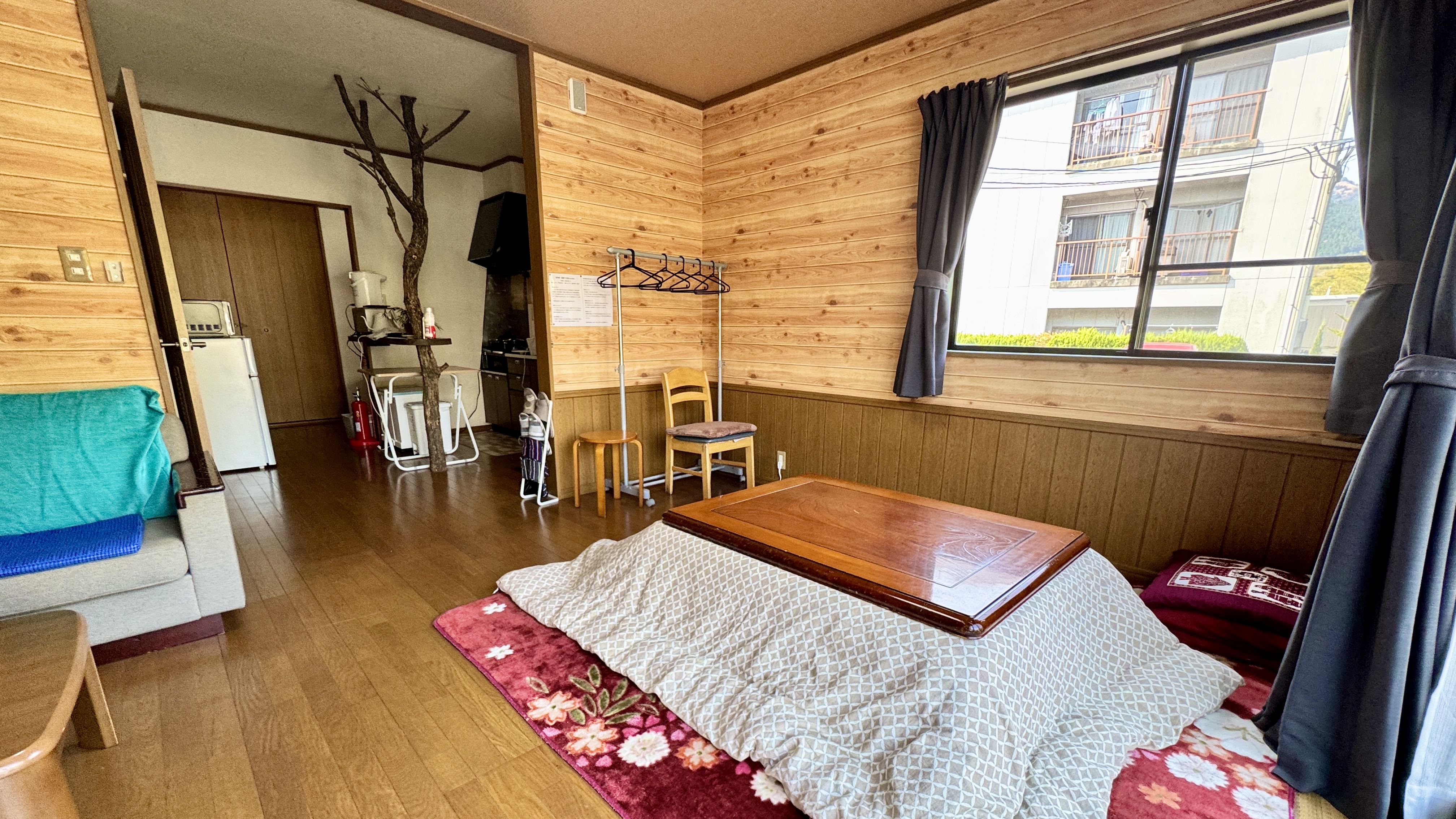 【くり】2段ベッド2台／由布岳を望む露天風呂+内湯（北1階） 