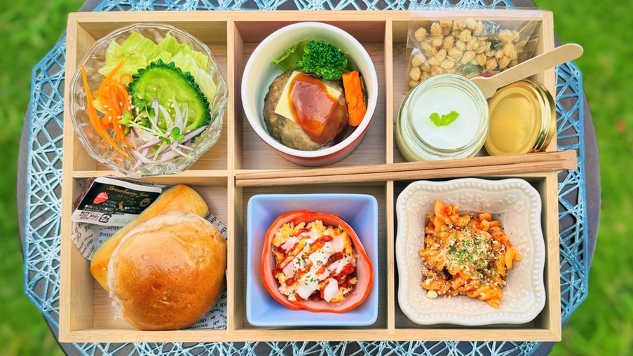 【朝食無料】お気に入りの場所で、ゆったりと「やんばるの朝を味わう」2種から選べるモーニングBOX付
