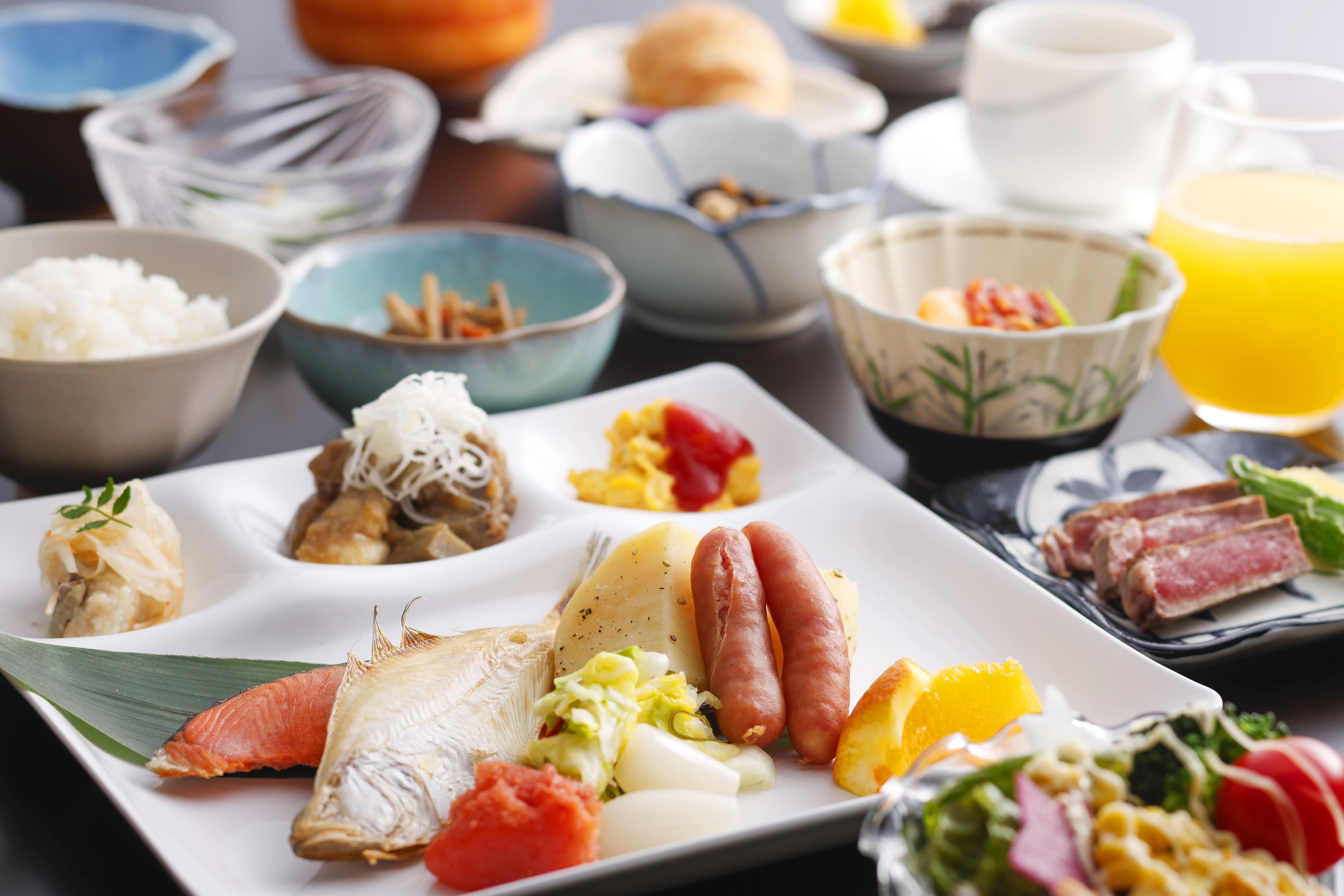≪気軽に宿泊≫1泊朝食付【星取テラス朝食プラン】地元食材の贅沢モーニング