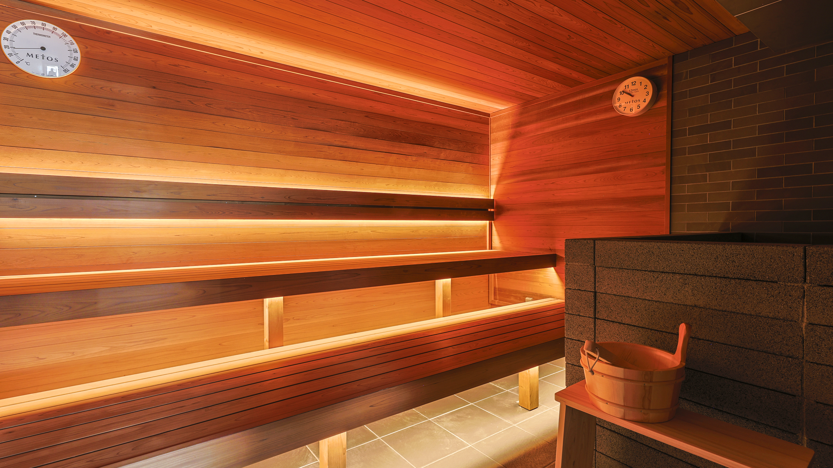 セルフロウリュができるサウナ