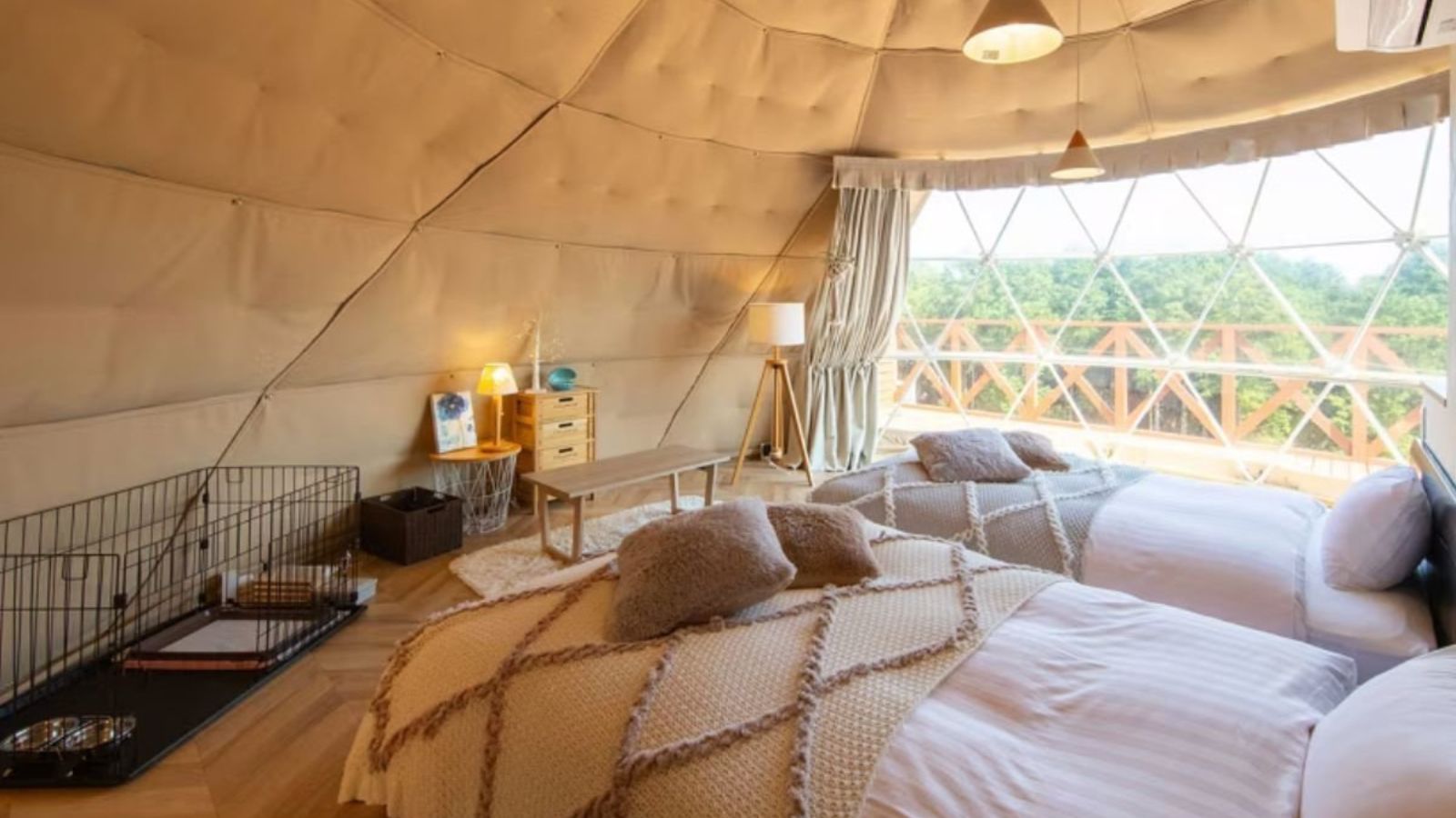 【客室内装】【ペット同伴可】＜Type A＞-6Mドーム・天然温泉付-