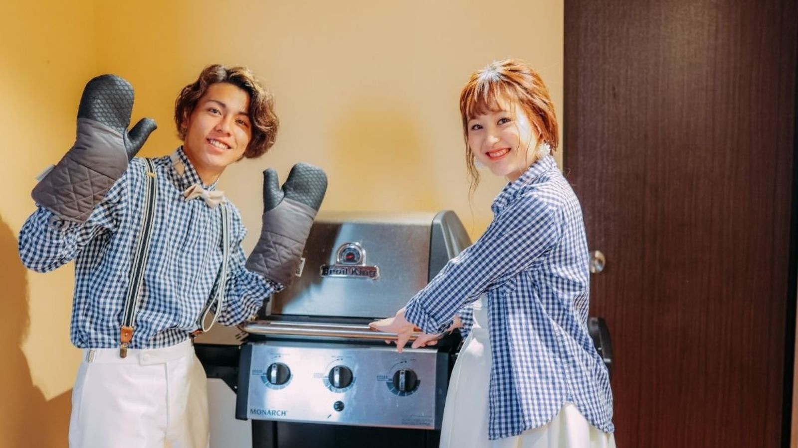 【BBQ】ガスBBQグリルを全部屋に設置しており、有料レンタルしております。持ち込みバーベキューも可