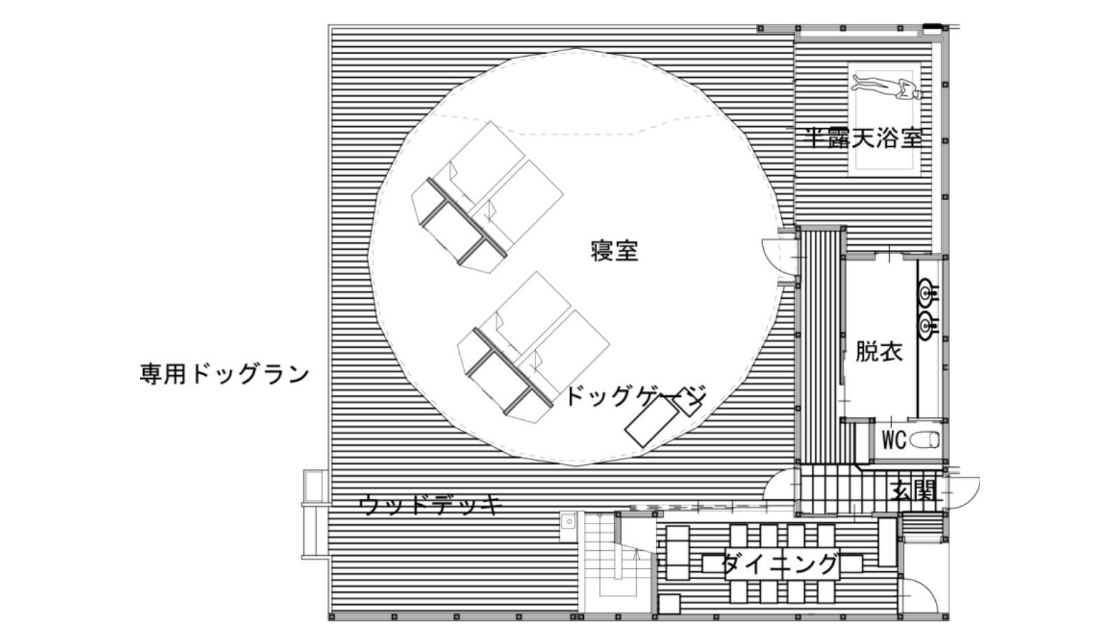 【間取り図】＜ペット可＞10mドーム
