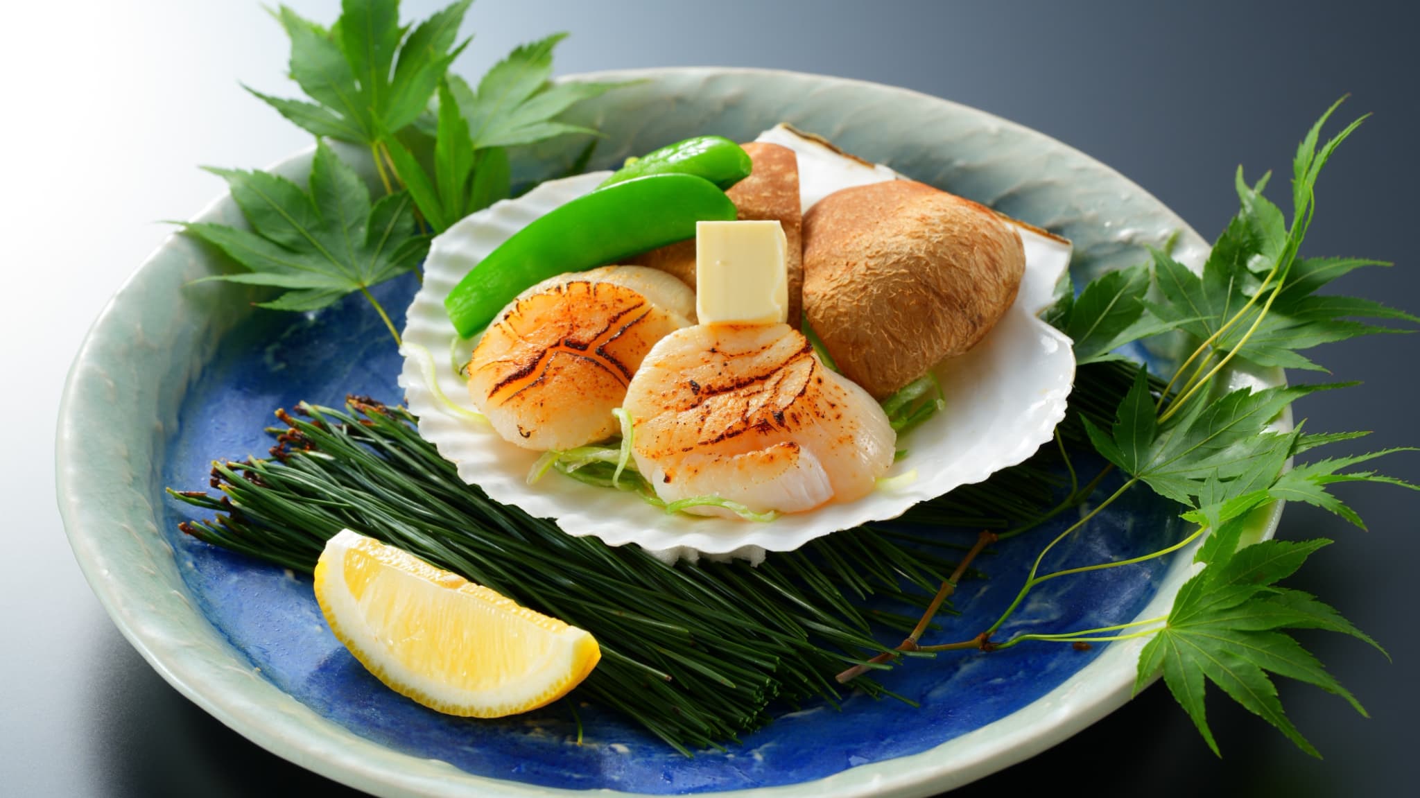 【夕食】別注料理一例　ホタテのバター焼き　※詳細はお問い合わせください。