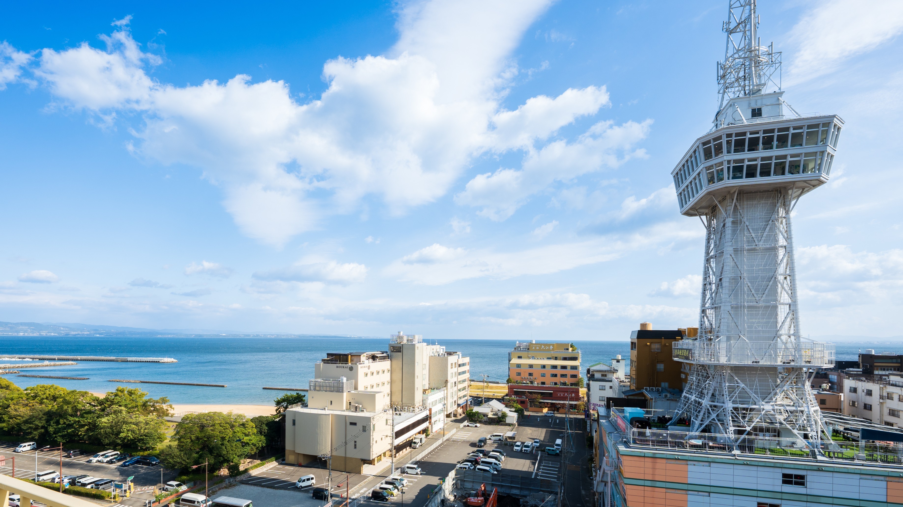 9階　展望デッキからの景色