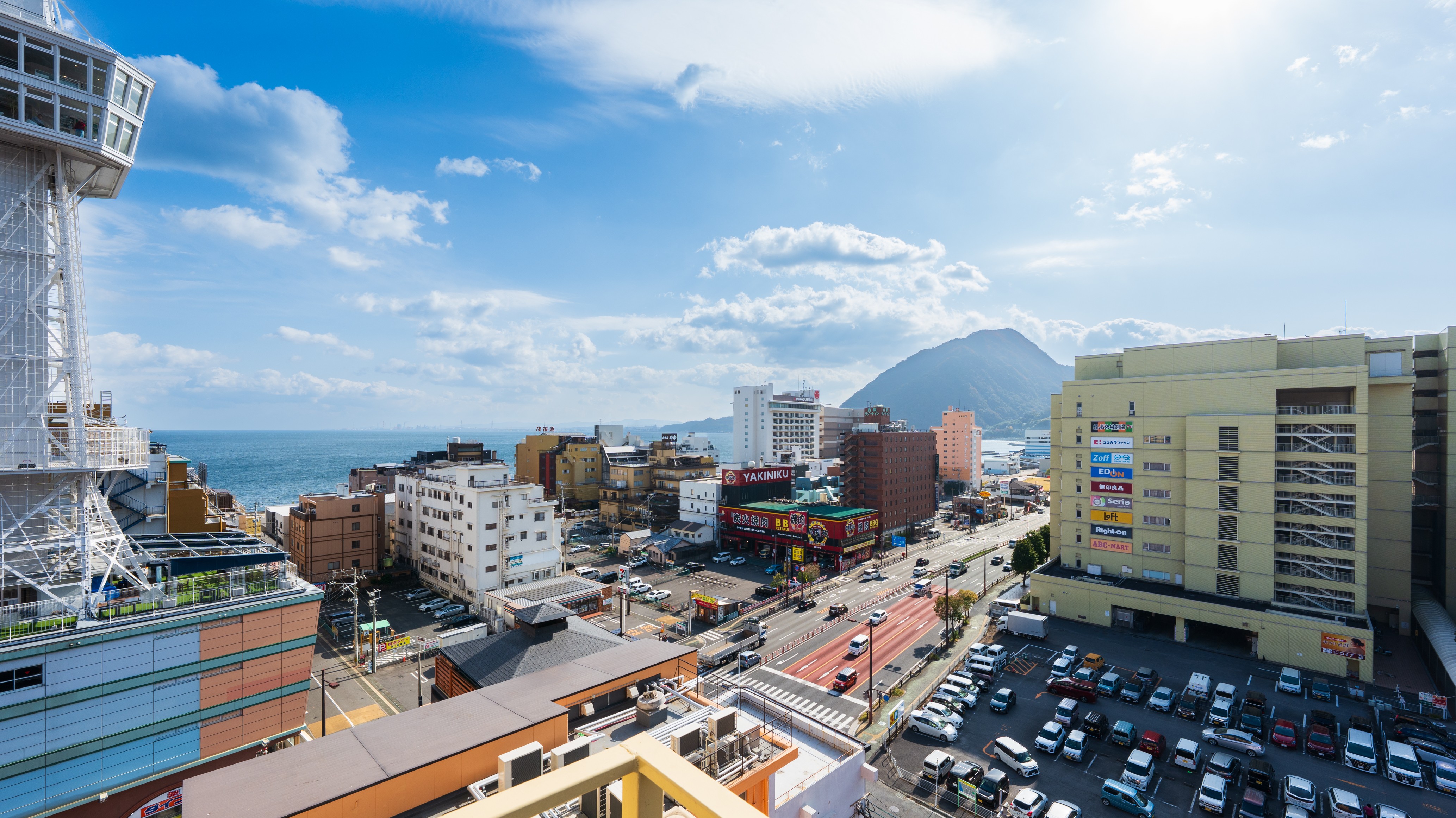 9階　展望デッキからの景色