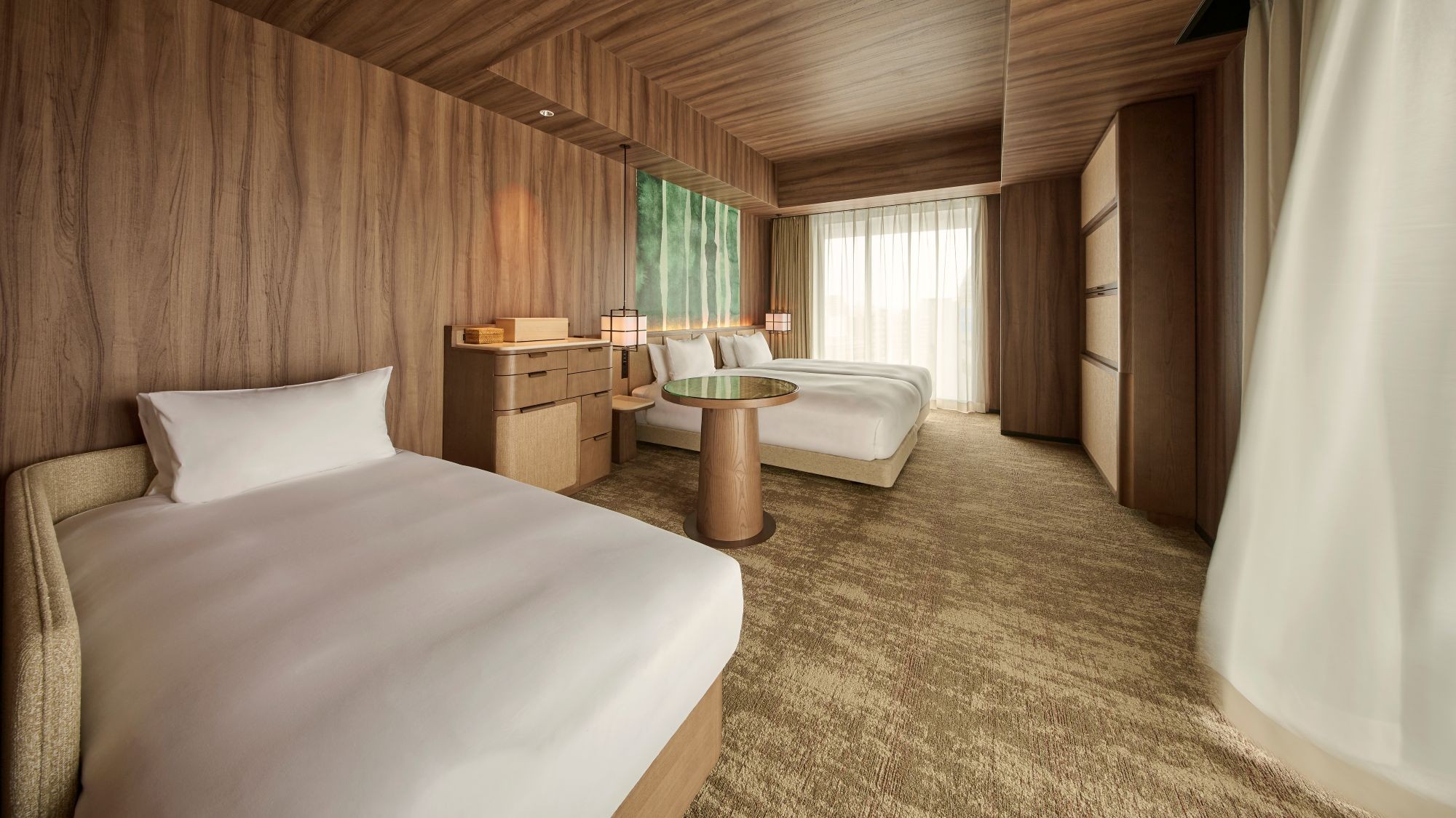 コーナーデラックスツイン 3名利用時　客室イメージ