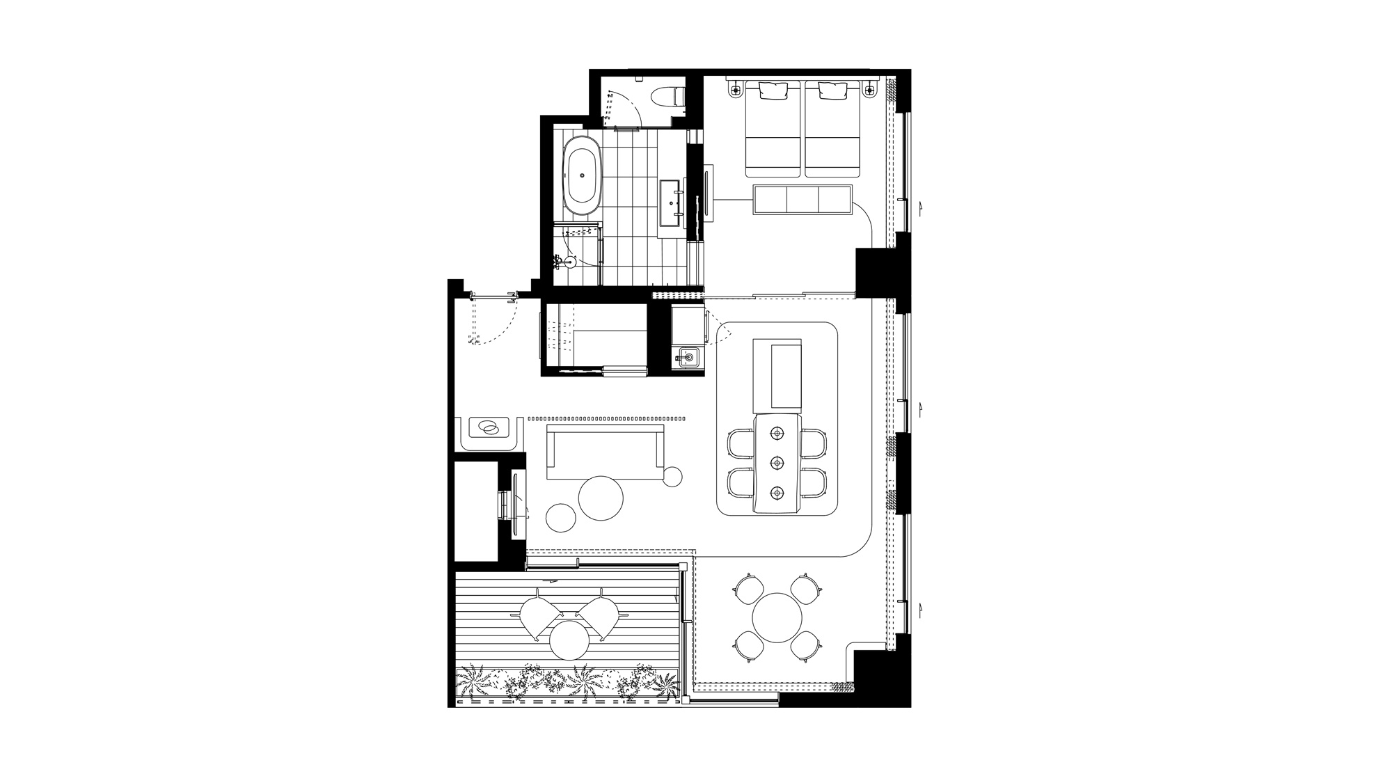 アイコニックスイート　客室平面図