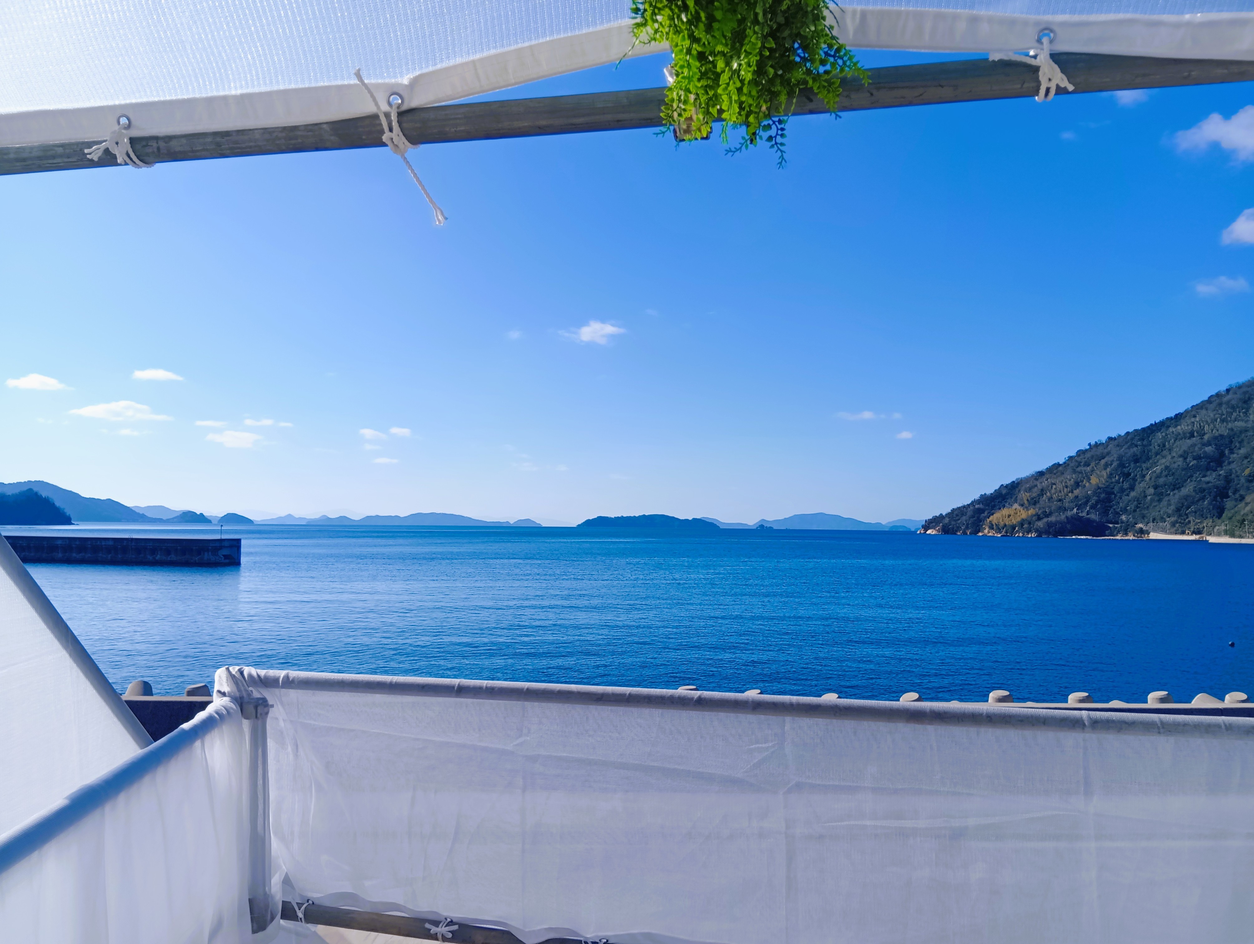 展望台から瀬戸内海を望む