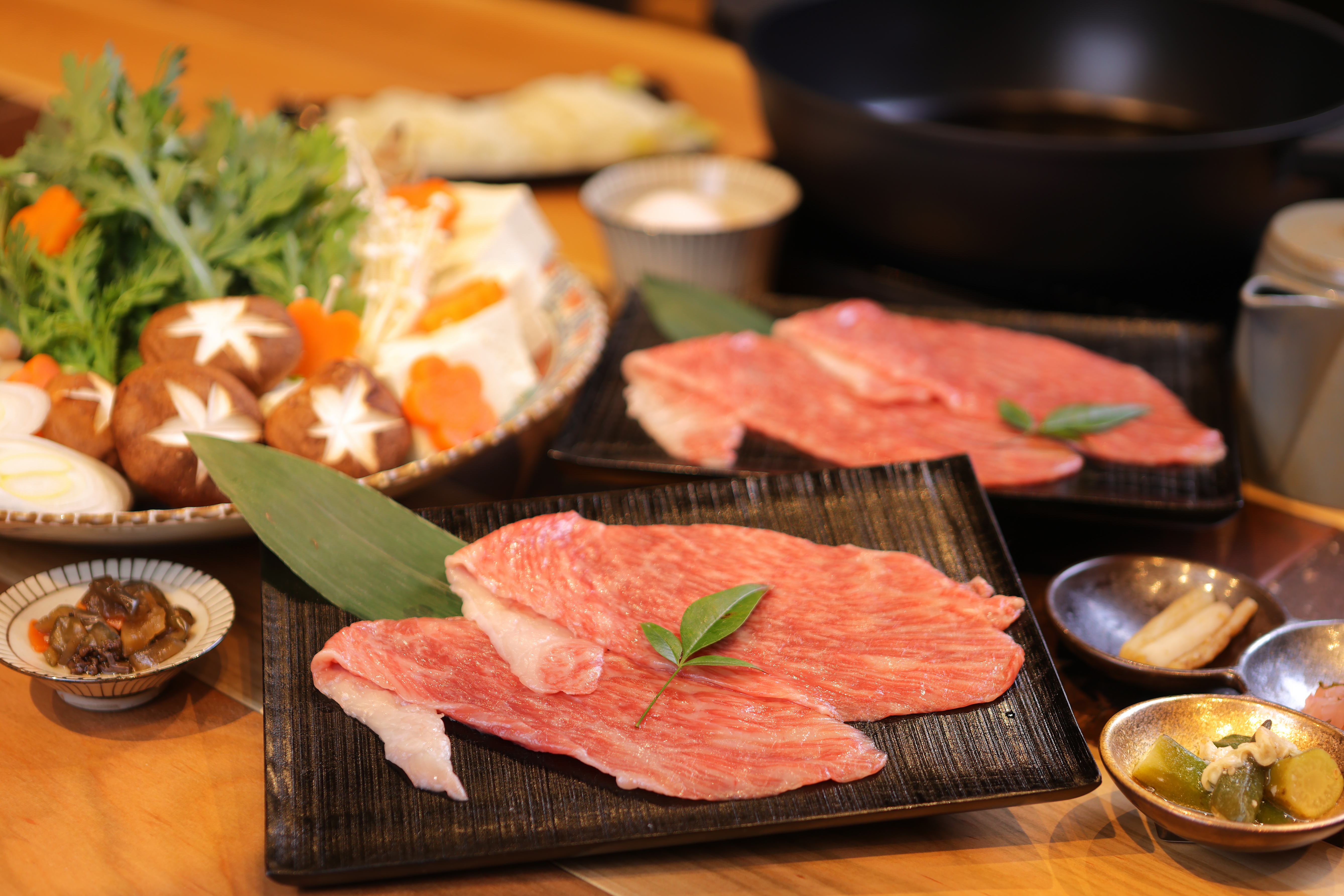 至高の味を楽しむセルフすき焼きプラン