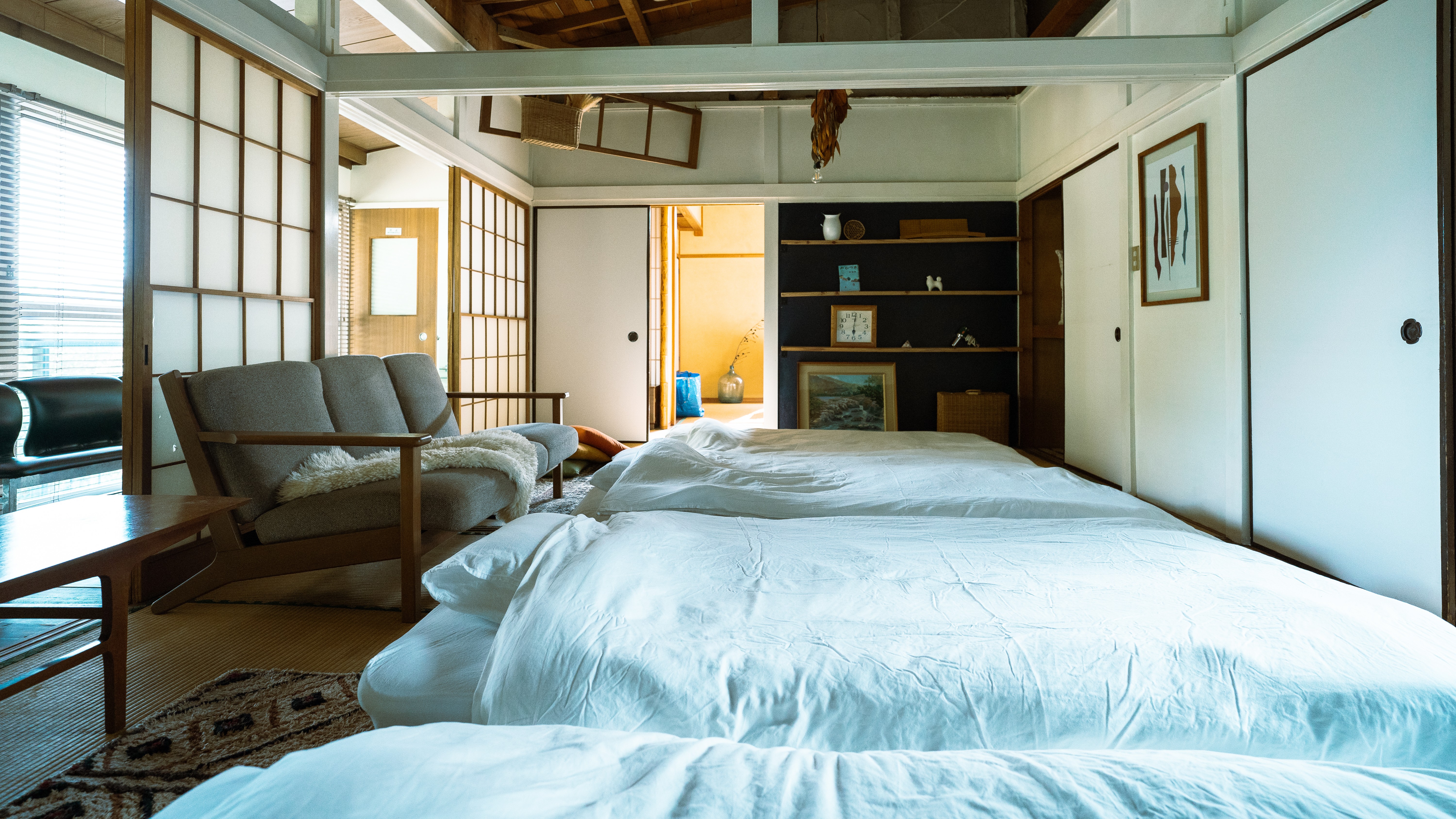 【メイン棟】【寝室②】ツーベッドルーム＆布団対応（最大５枚）