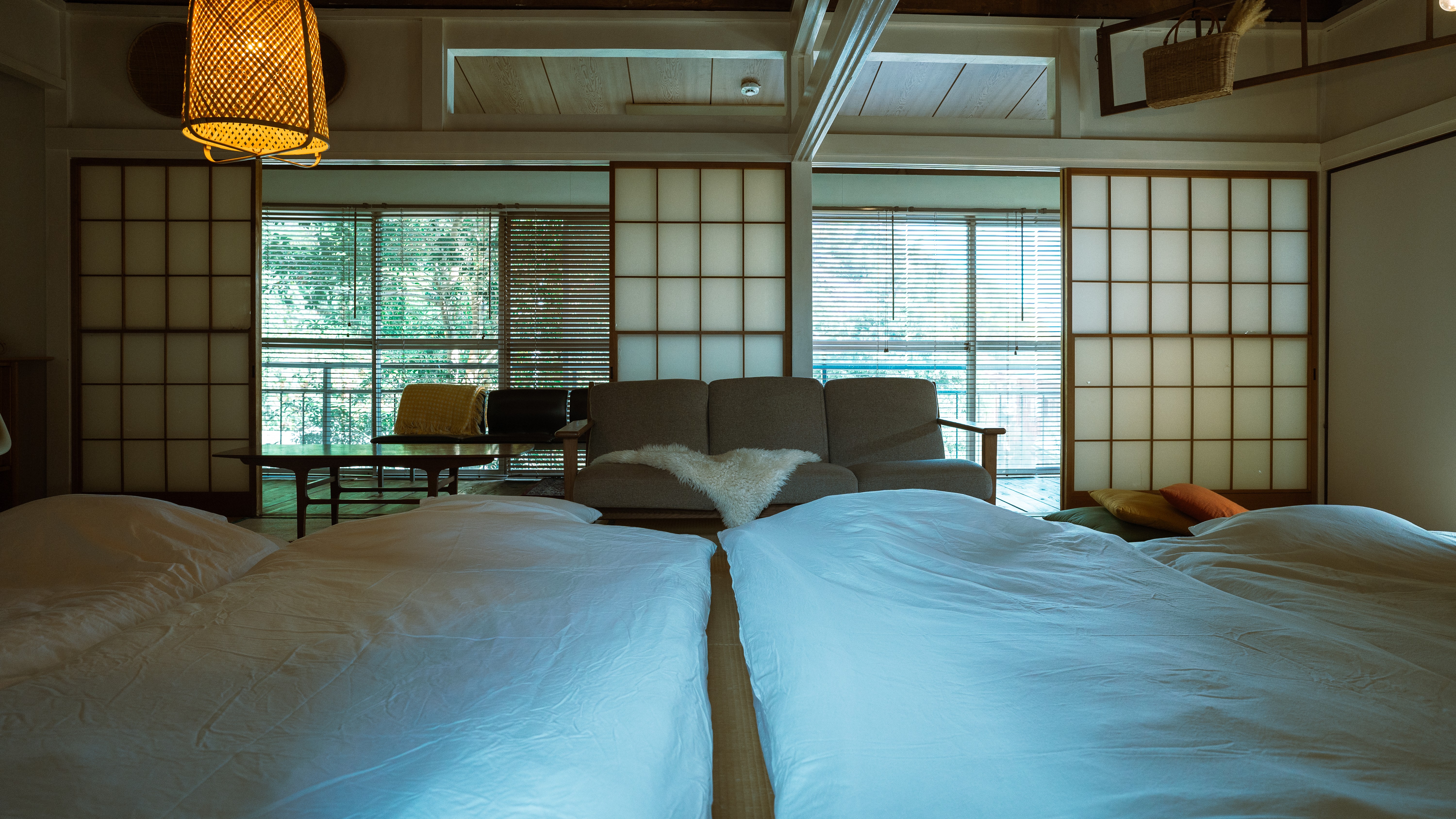 【メイン棟】【寝室②】ツーベッドルーム＆布団対応（最大５枚）