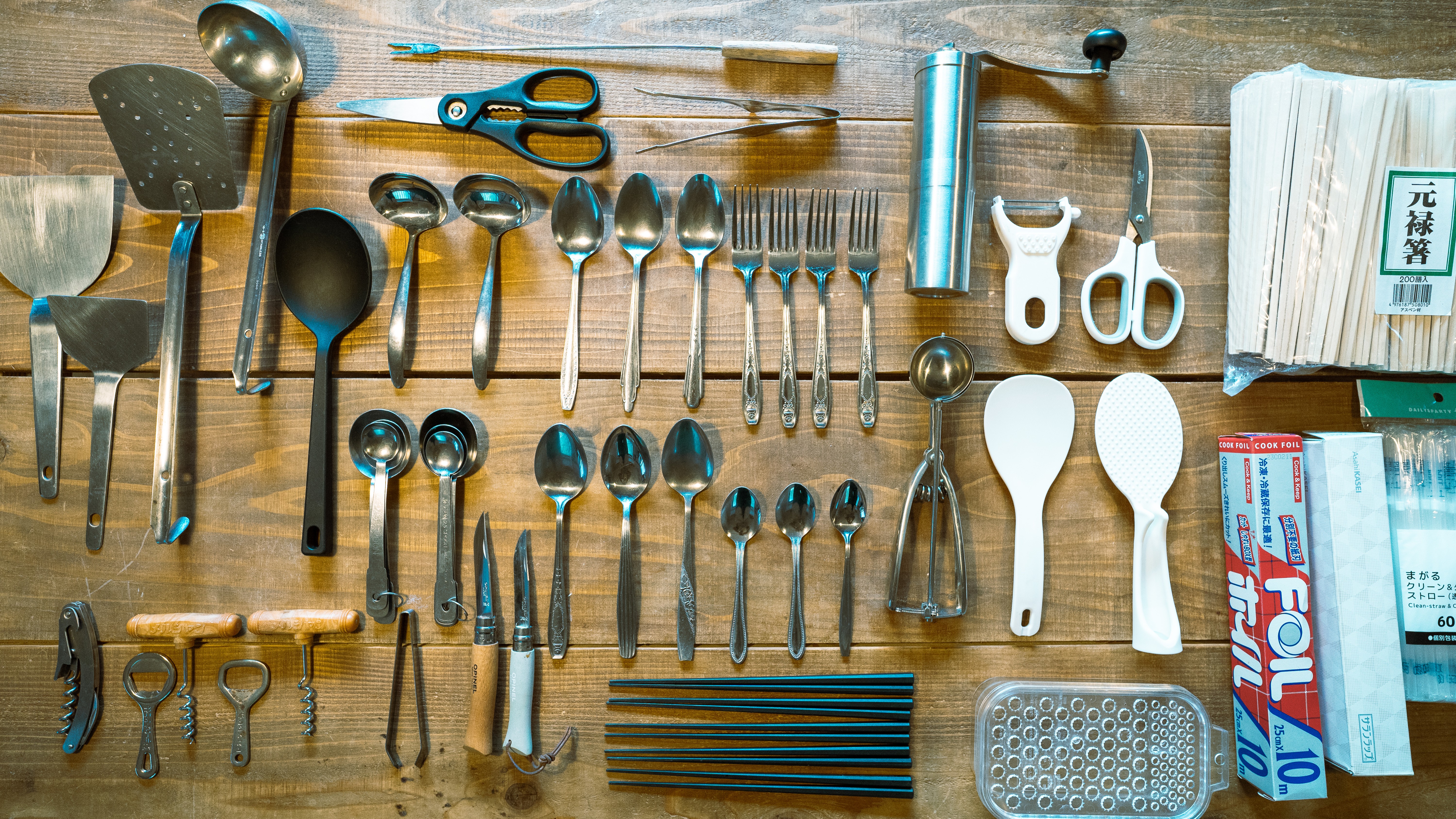 【キッチン備品】カラトリー、割り箸など