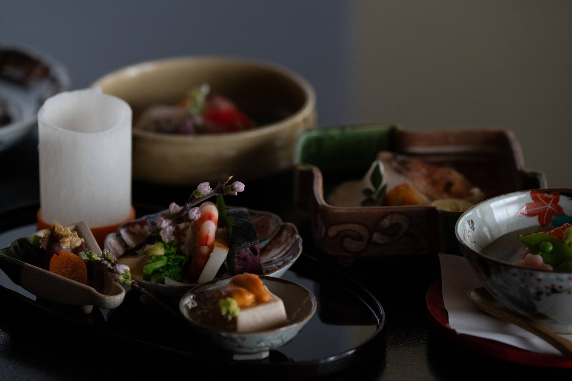 夕食：日本料理のコース