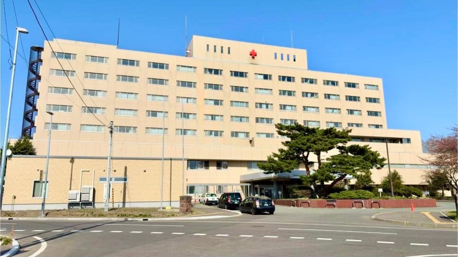 【伊達赤十字病院】ホテルから徒歩10分、車３分