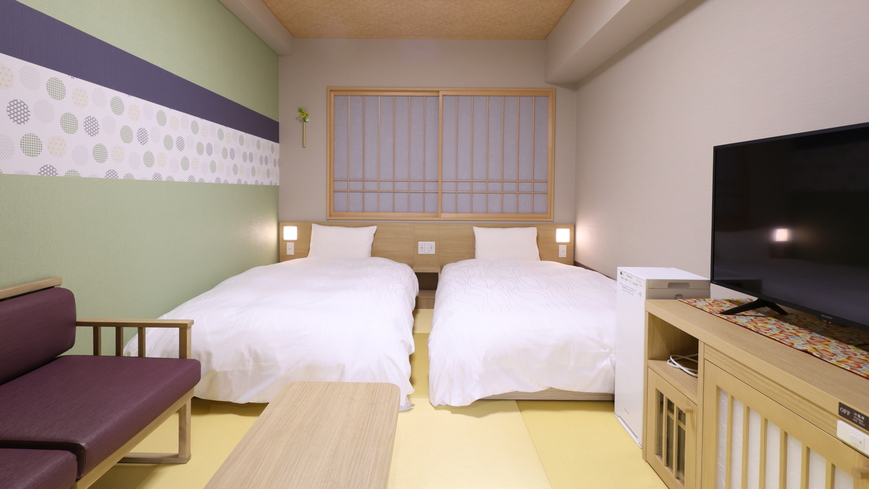 ツインルーム（ベッドサイズ：1200×1950）20.81～21.92㎡