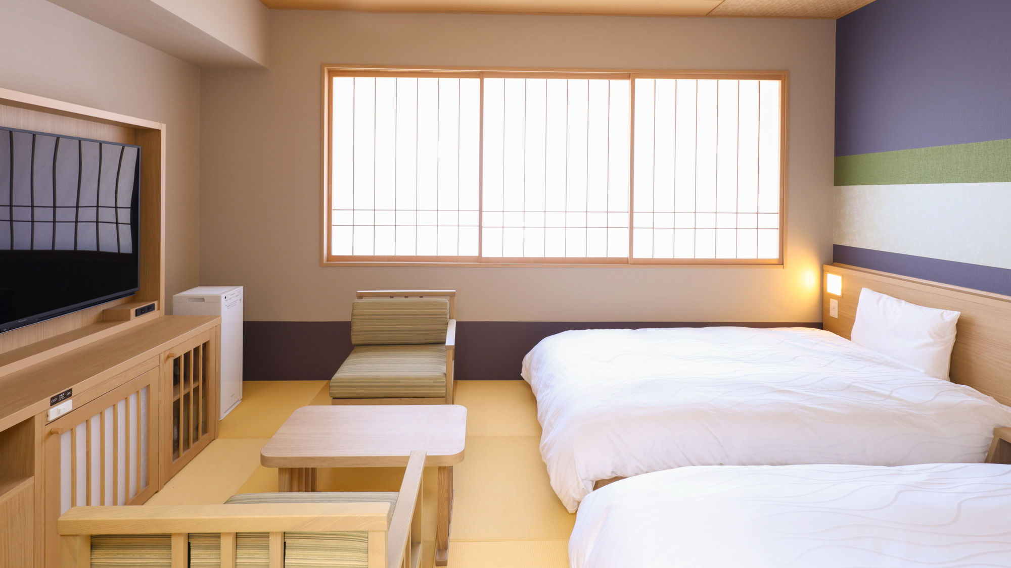 デラックスツインルーム（ベッドサイズ：1200&times;1950）24.55～30.5㎡