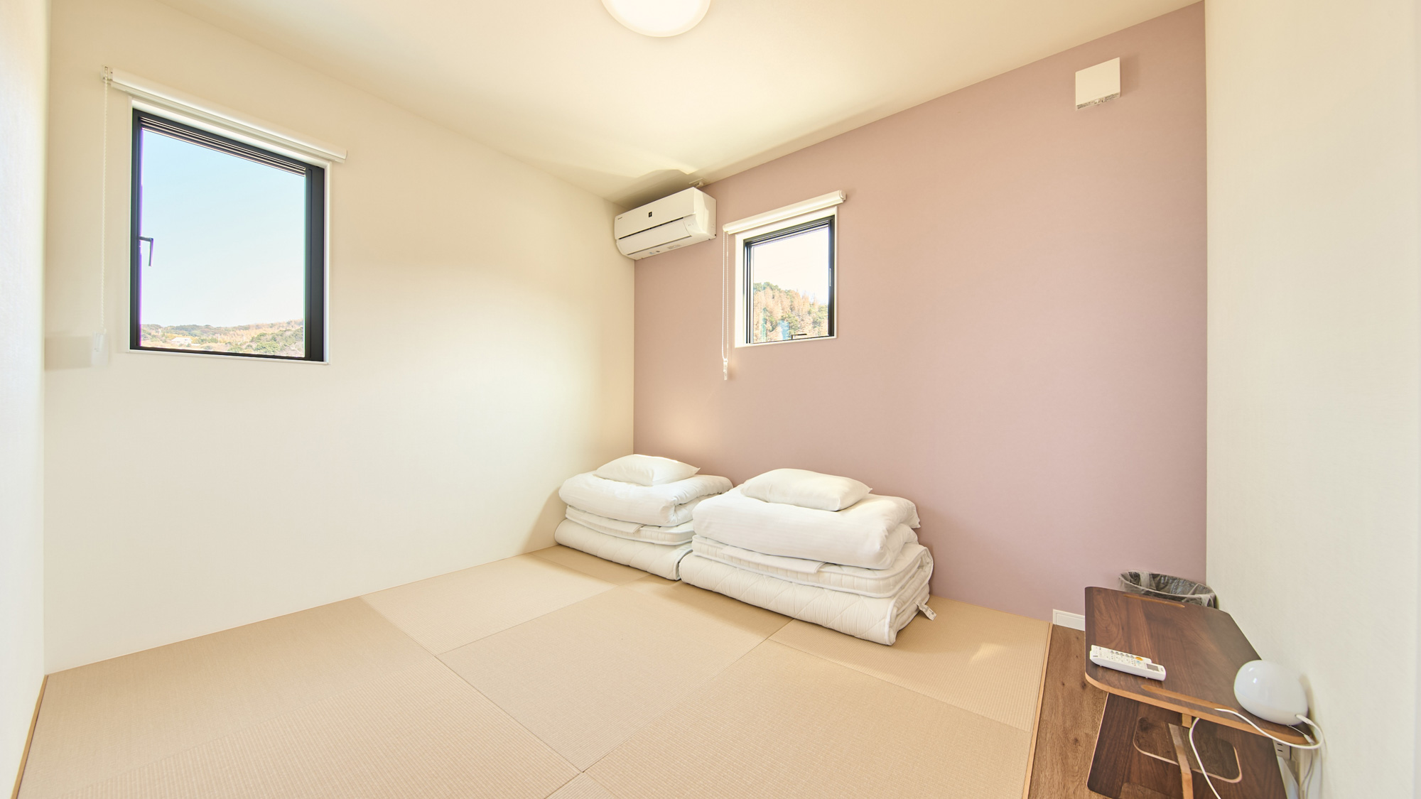 和室：シングル布団2組