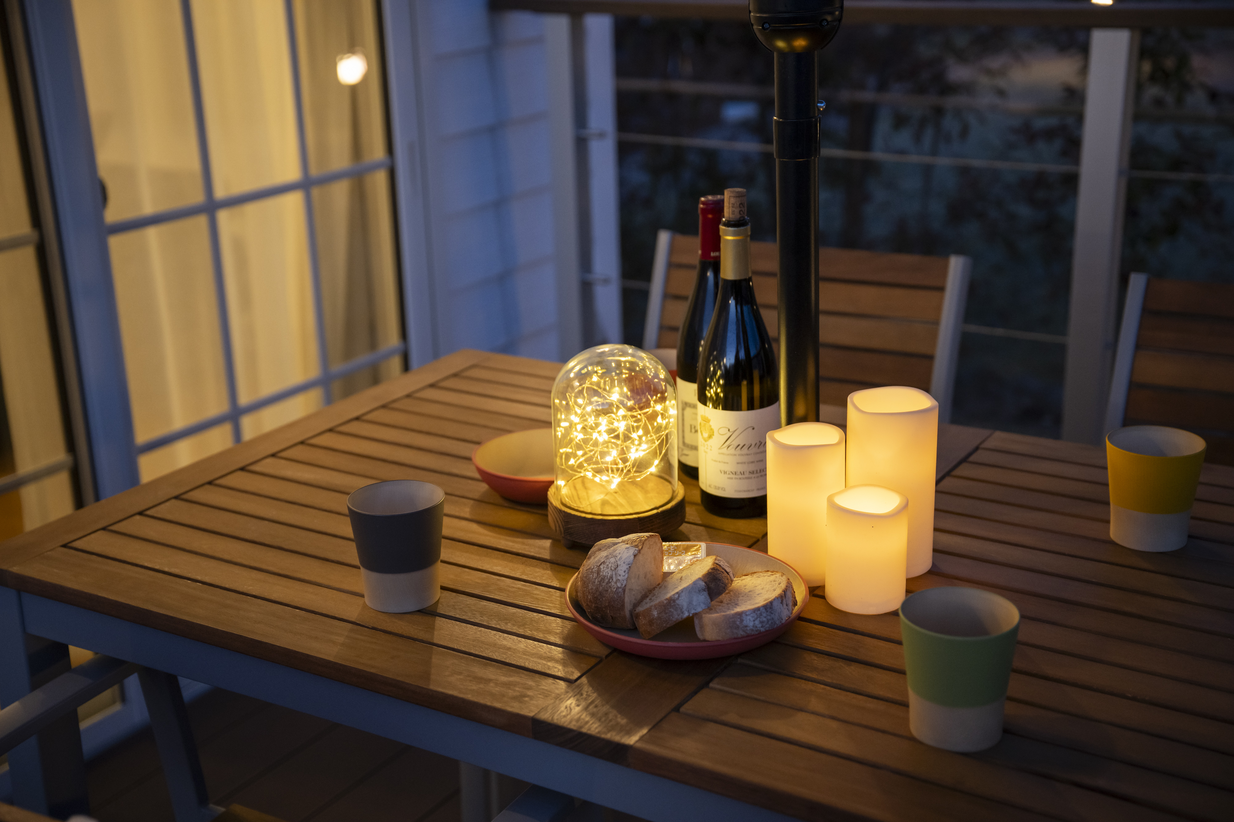 夜景ーテラステーブル