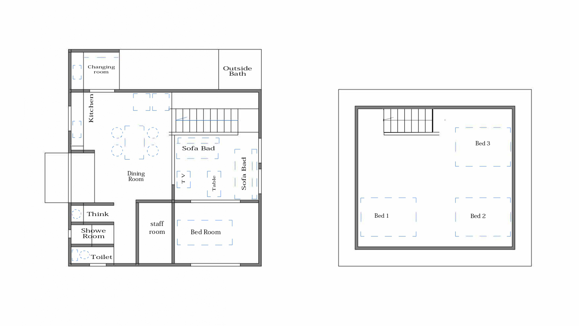 ・【間取り図】愛山荘の間取り図となります