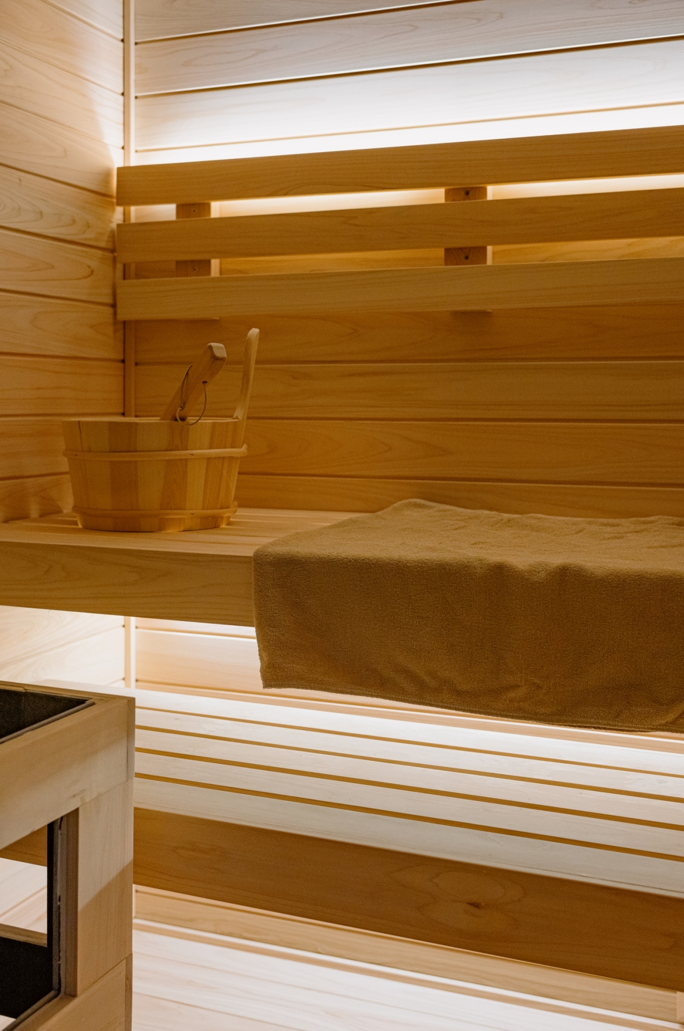 二名様までご利用いただけるサウナです。ロウリュもお楽しみいただけます。