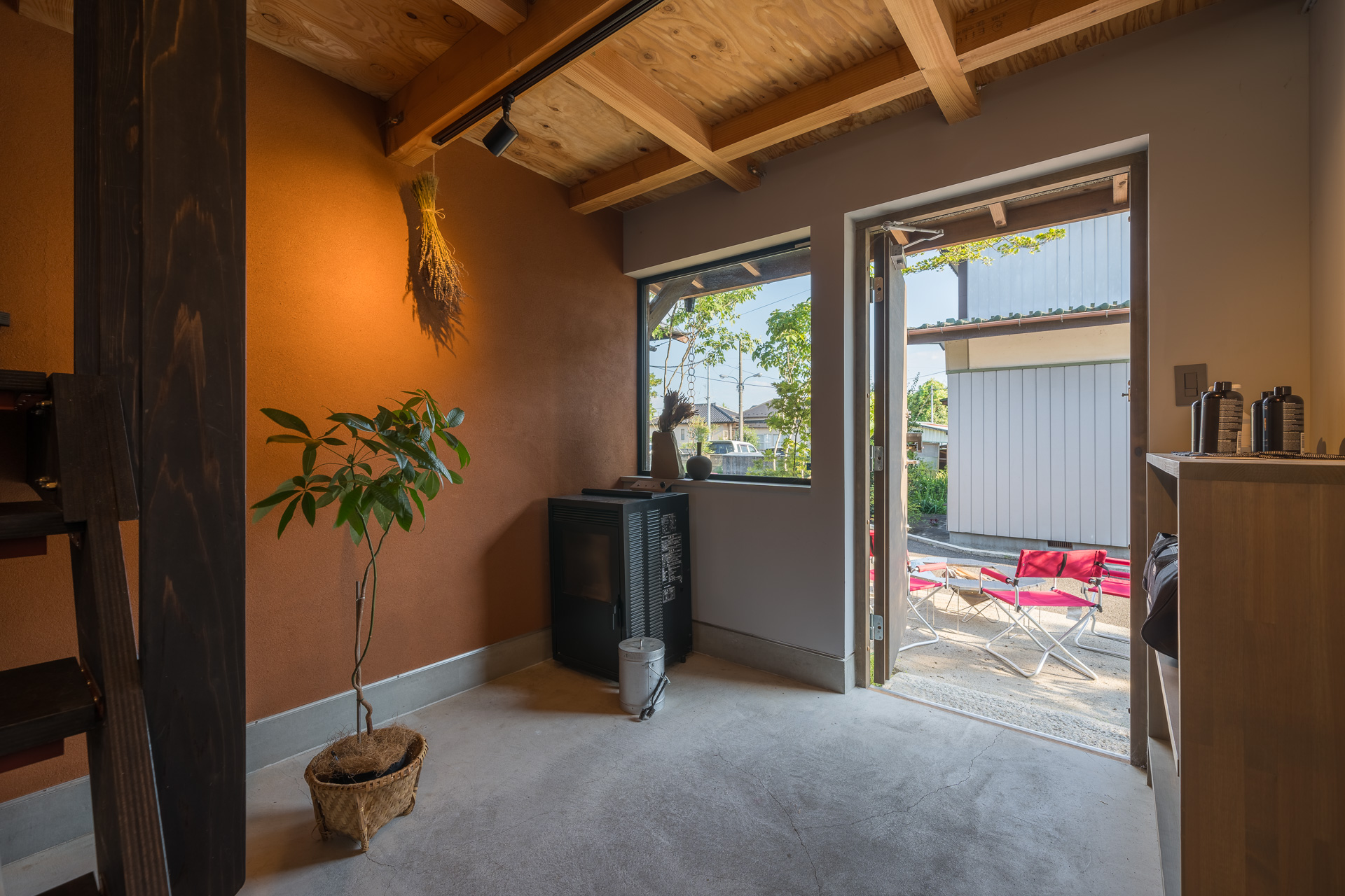 ペレット付き土間スペース