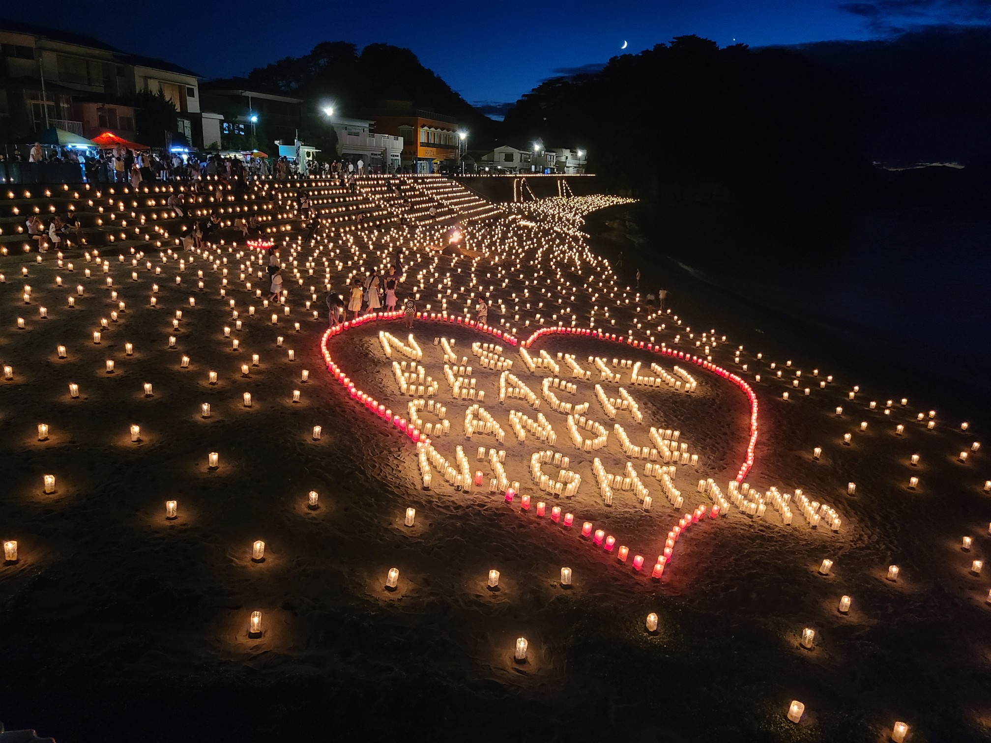 西伊豆beach candle night