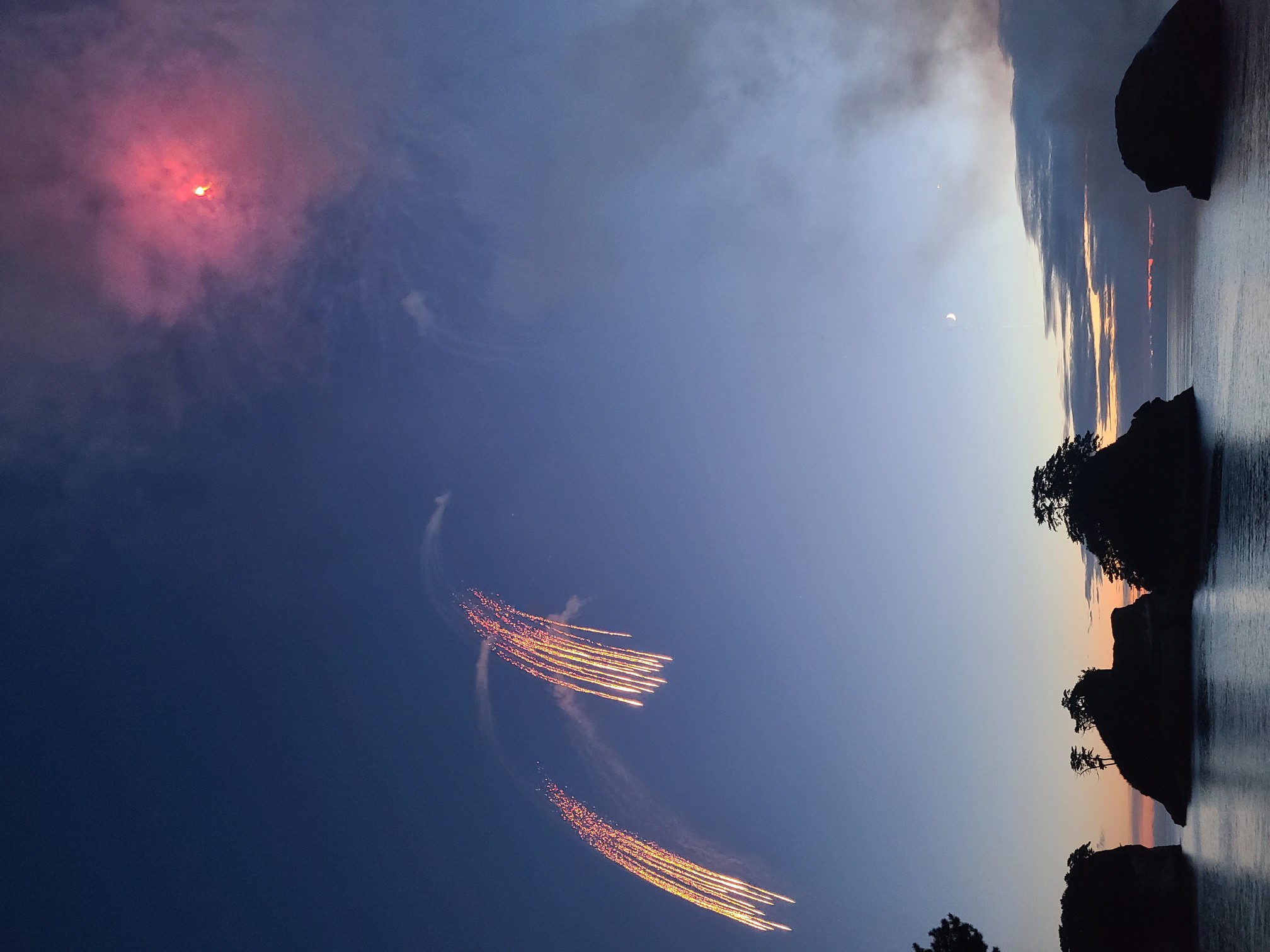 堂ヶ島夕映えの花火