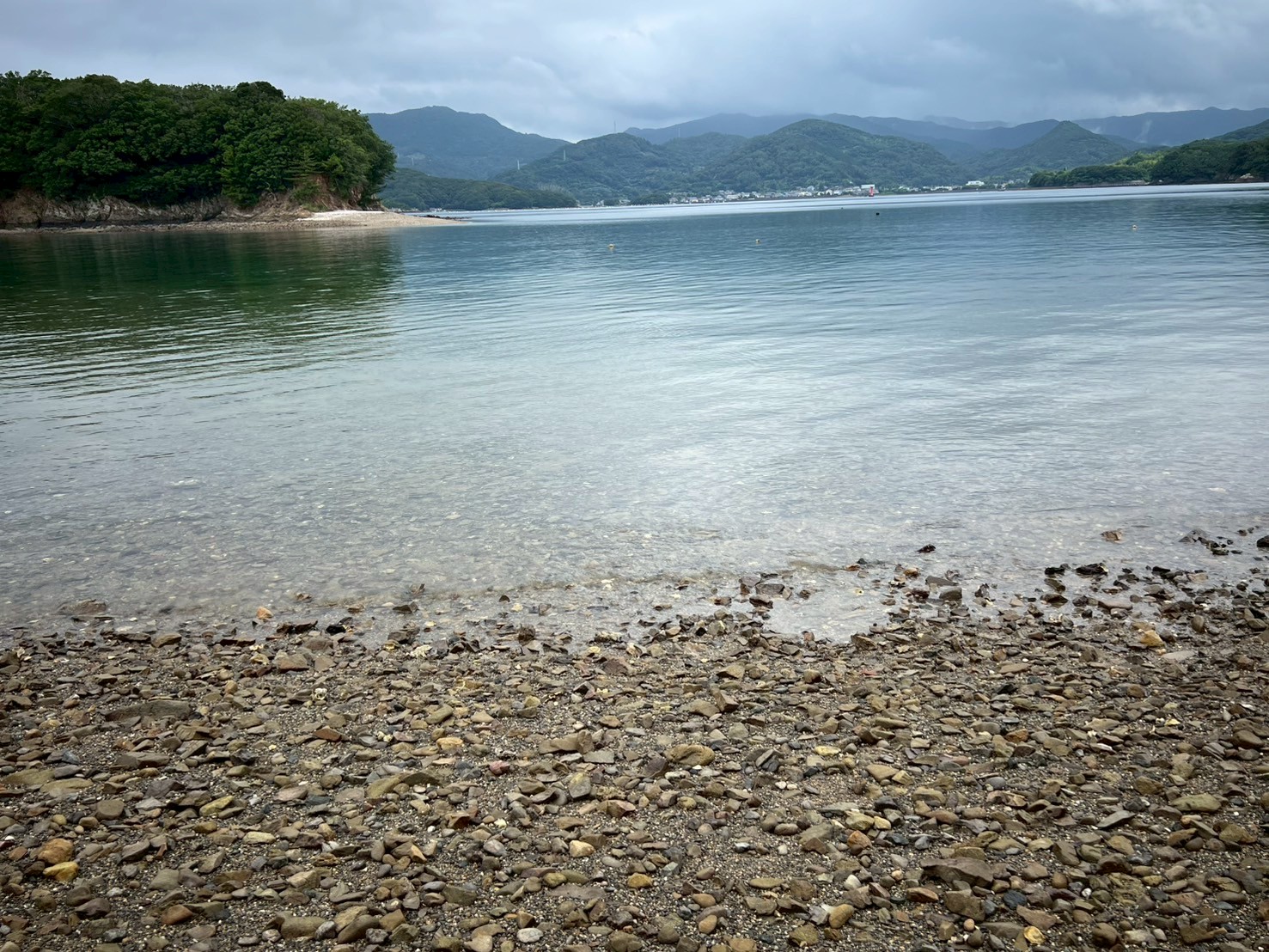 別荘地のプライベートビーチ