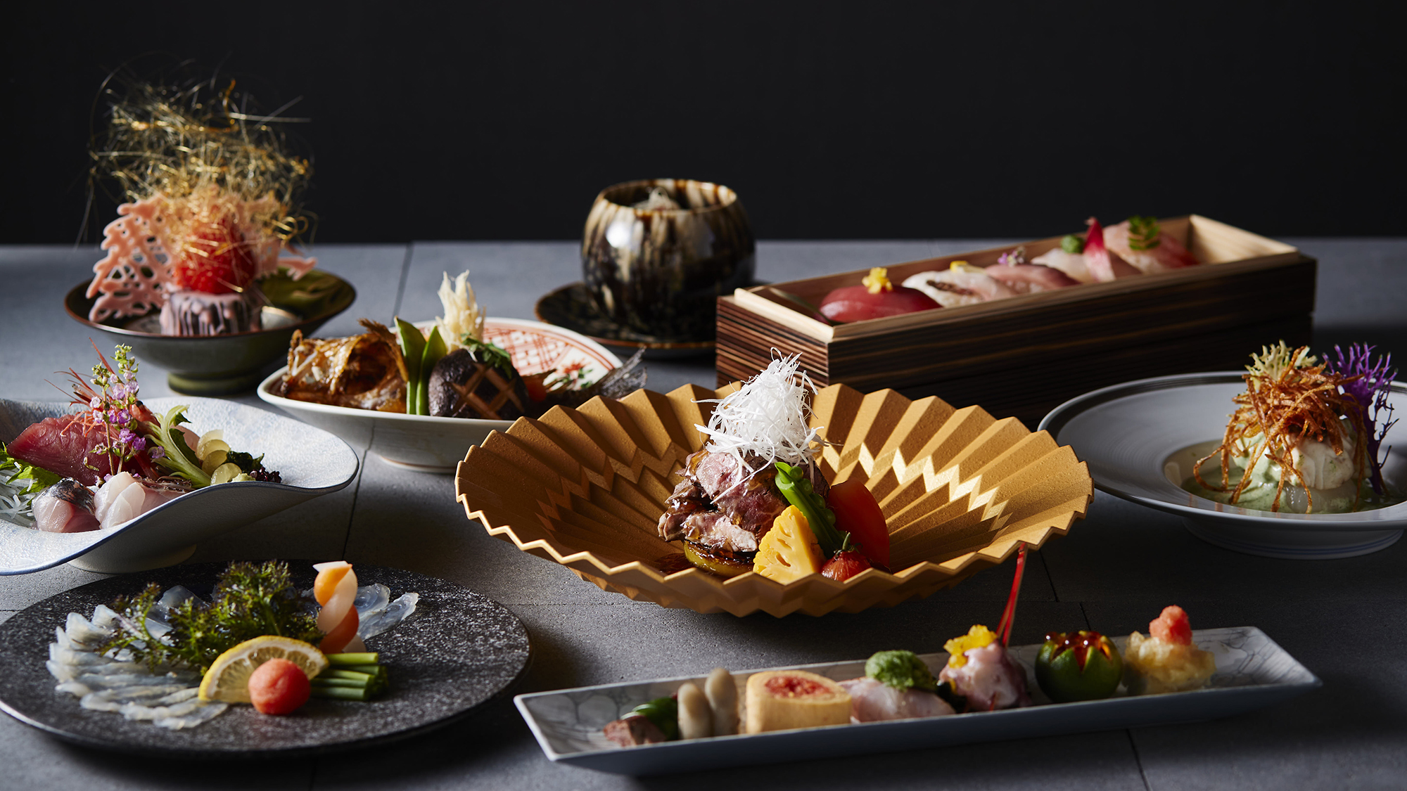 ［CUISINE／料理イメージ］山人-oga-をベーシックに味わう全8章からなる基本のコース。