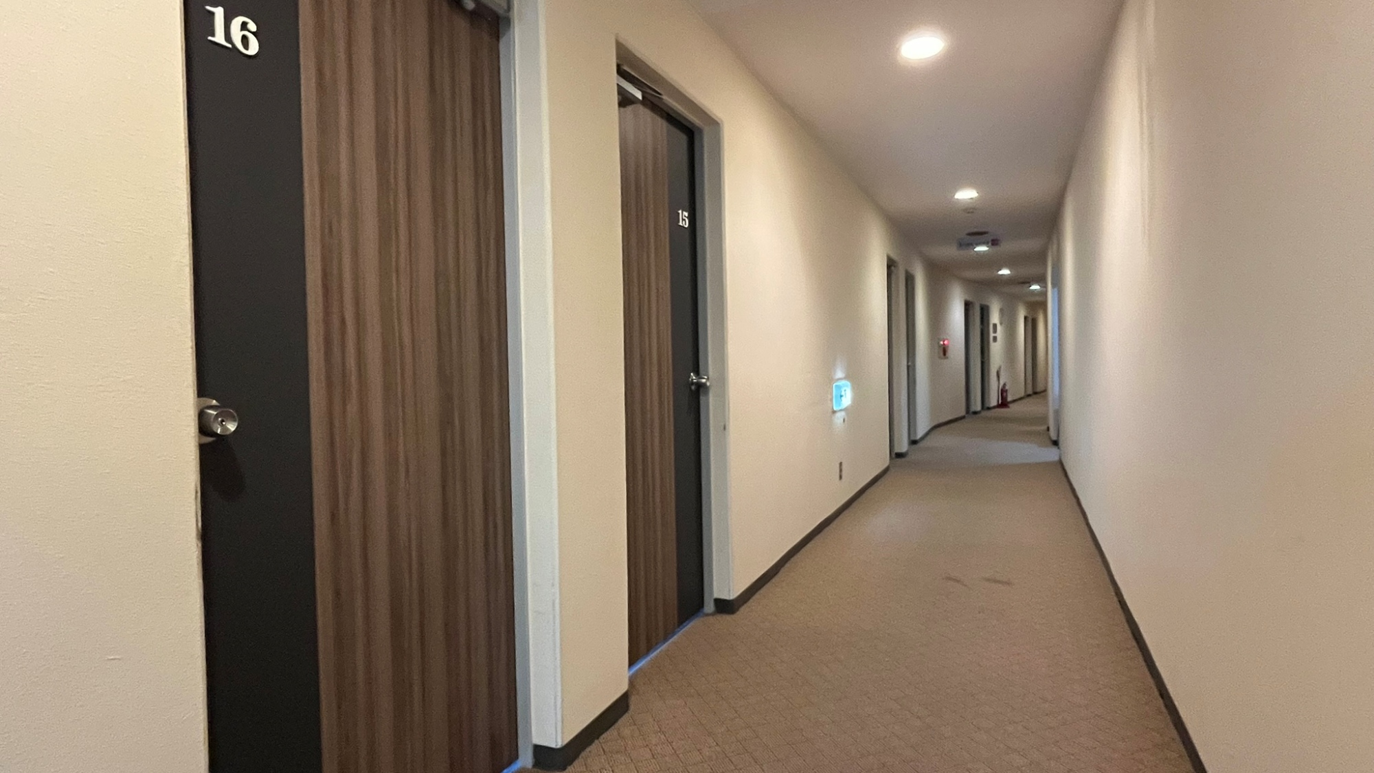 *【客室通路】落ち着いた雰囲気の通路で快適に。