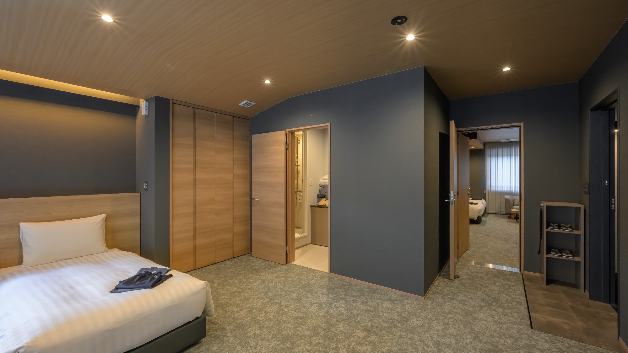 【コネクティングスーぺリアツイン】ファミリーでもゆったり利用できる、2部屋続きのお部屋です。