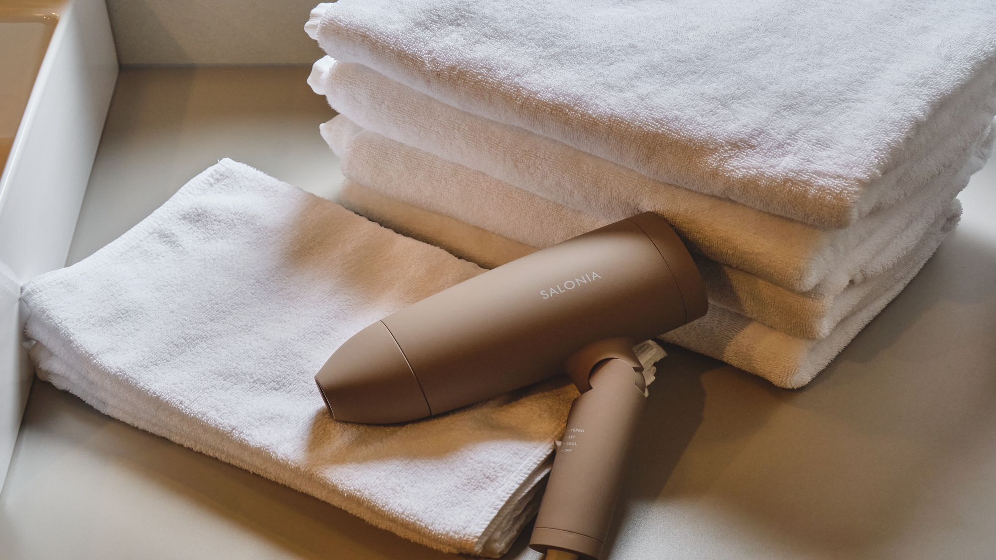 ドライヤーも常設しています