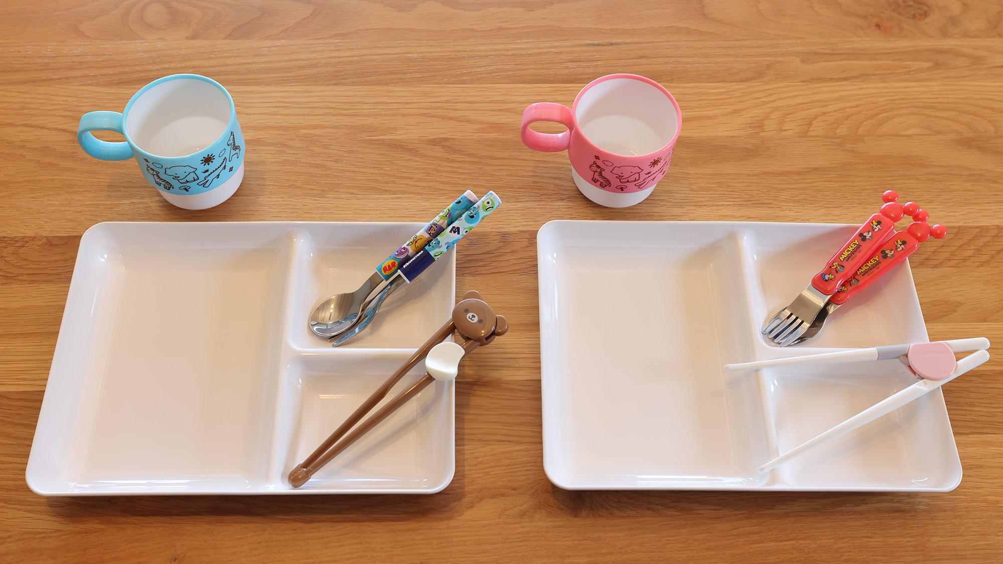 ・【子ども用食器】小さなお子様連れのお客様も、少ない荷物でお越しいただけるようにご用意しております